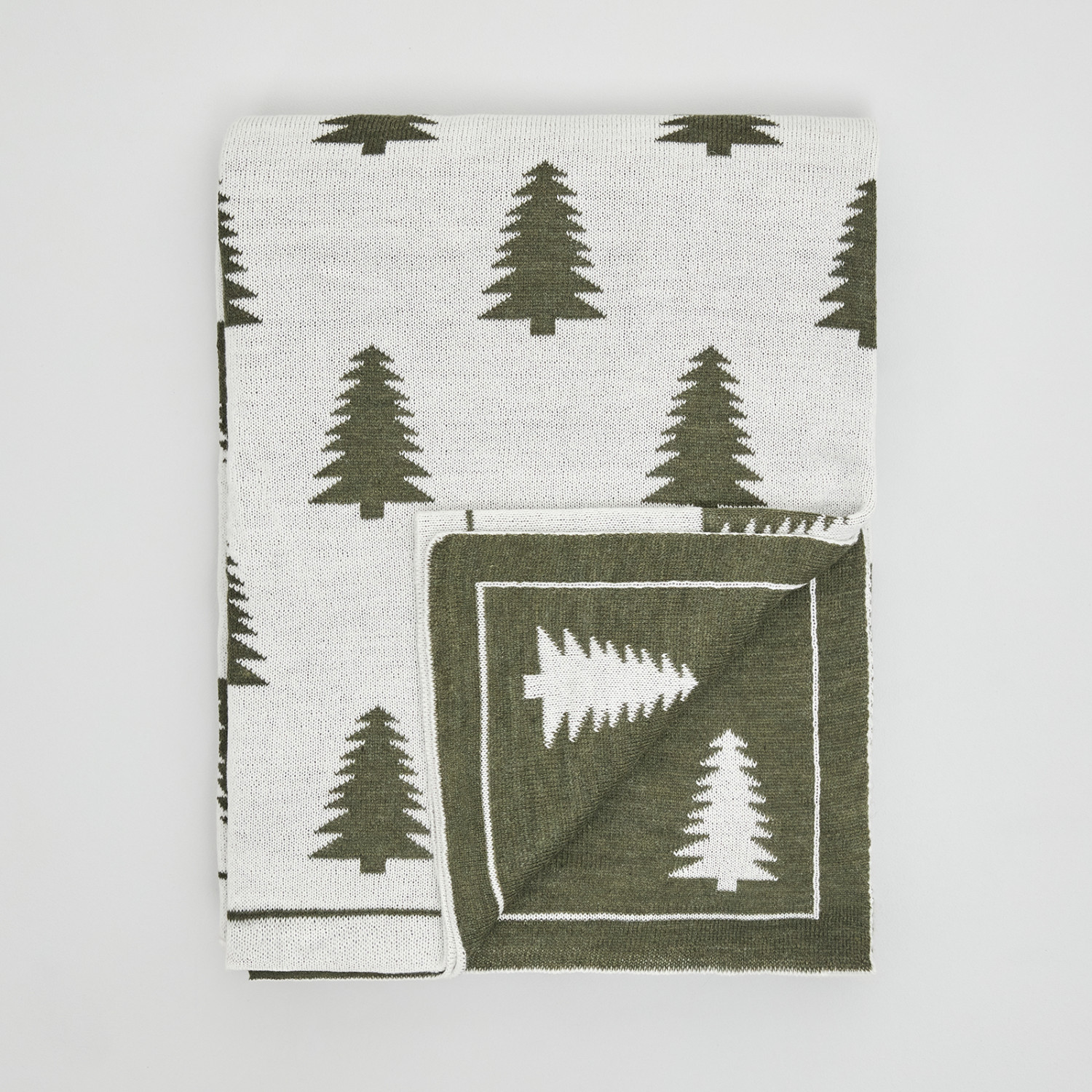 Плед Abete rosso, зеленый - фото № 12