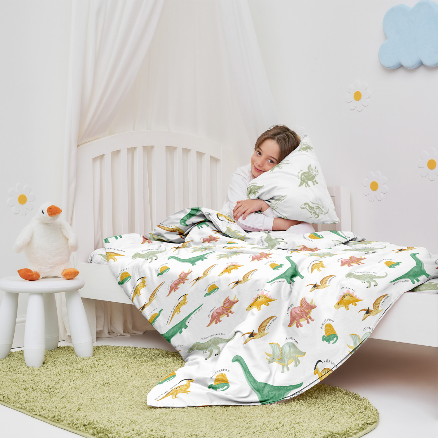 Постельное белье детское Динозавры - фото № 6