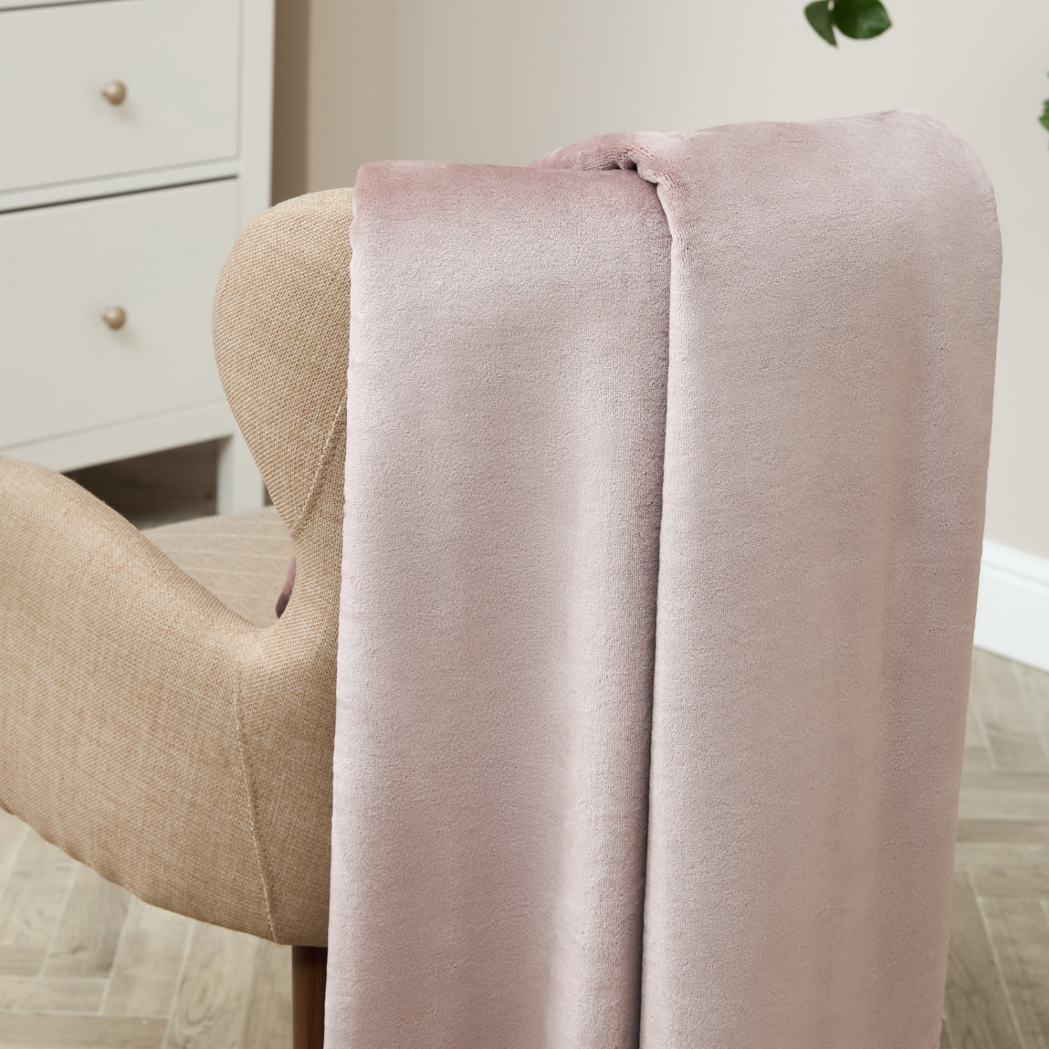 Плед Supersoft, серо-розовый - фото № 2