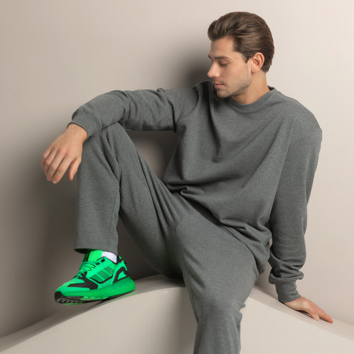 Брюки Massimo men, серые прямые - фото № 7