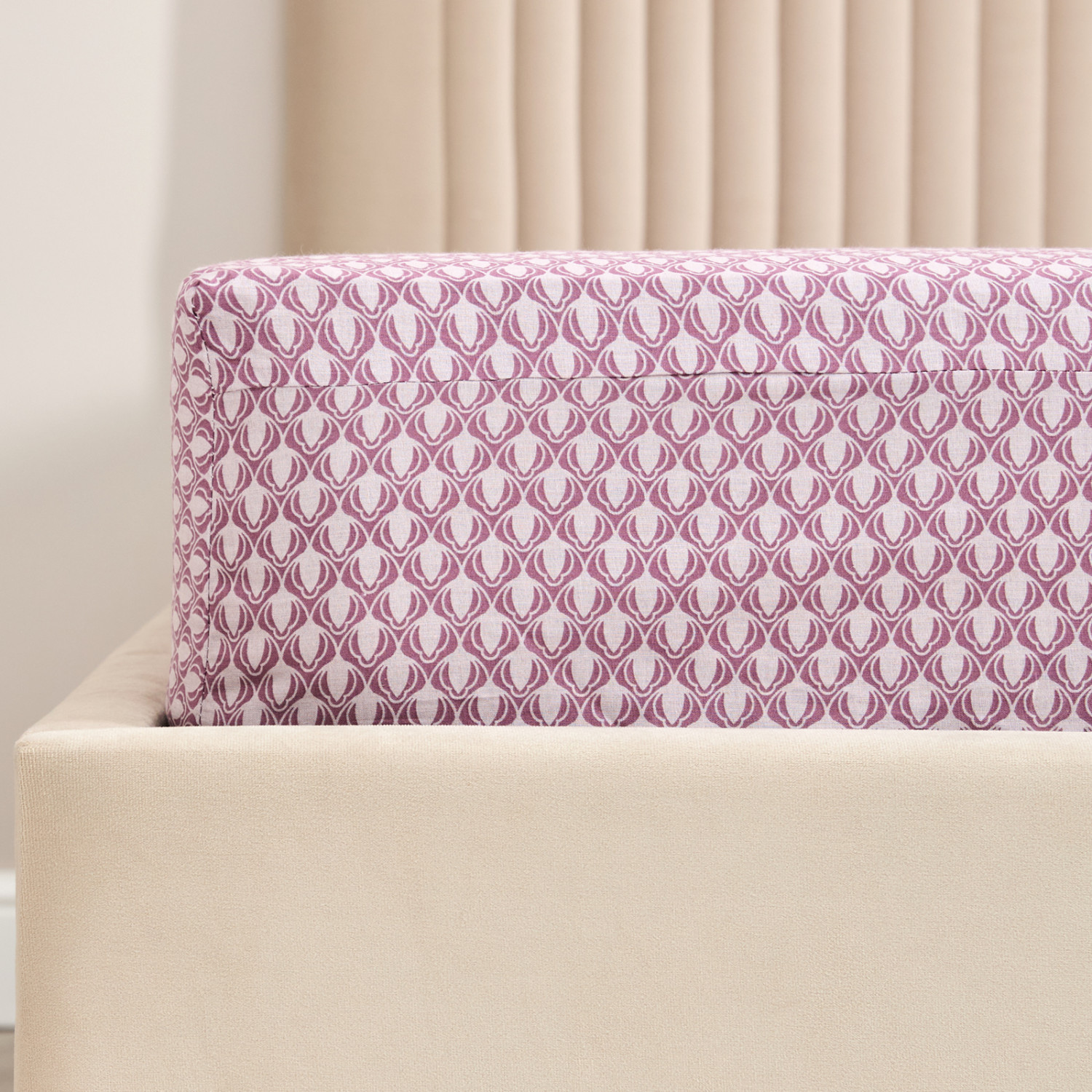 Простыня на резинке Цветы/Fiori - фото № 2