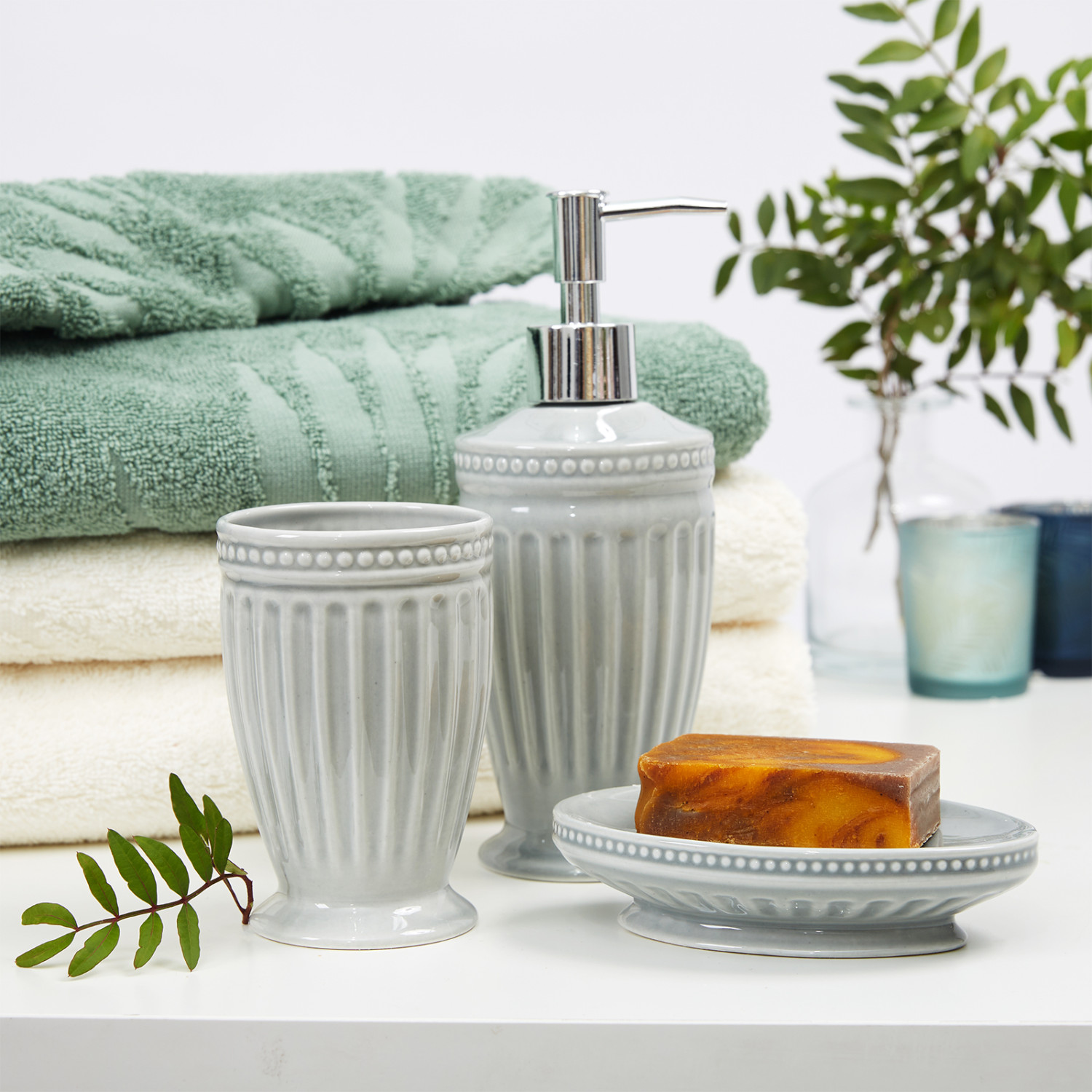 Мыльница Adelfia, серая - фото № 4