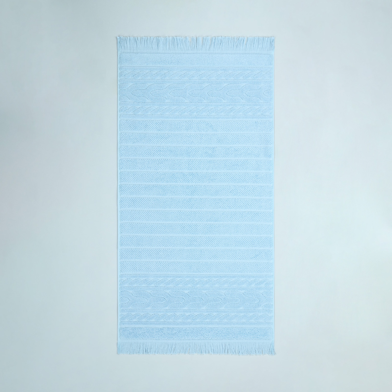 Полотенце махровое Saveria, голубое - фото № 4