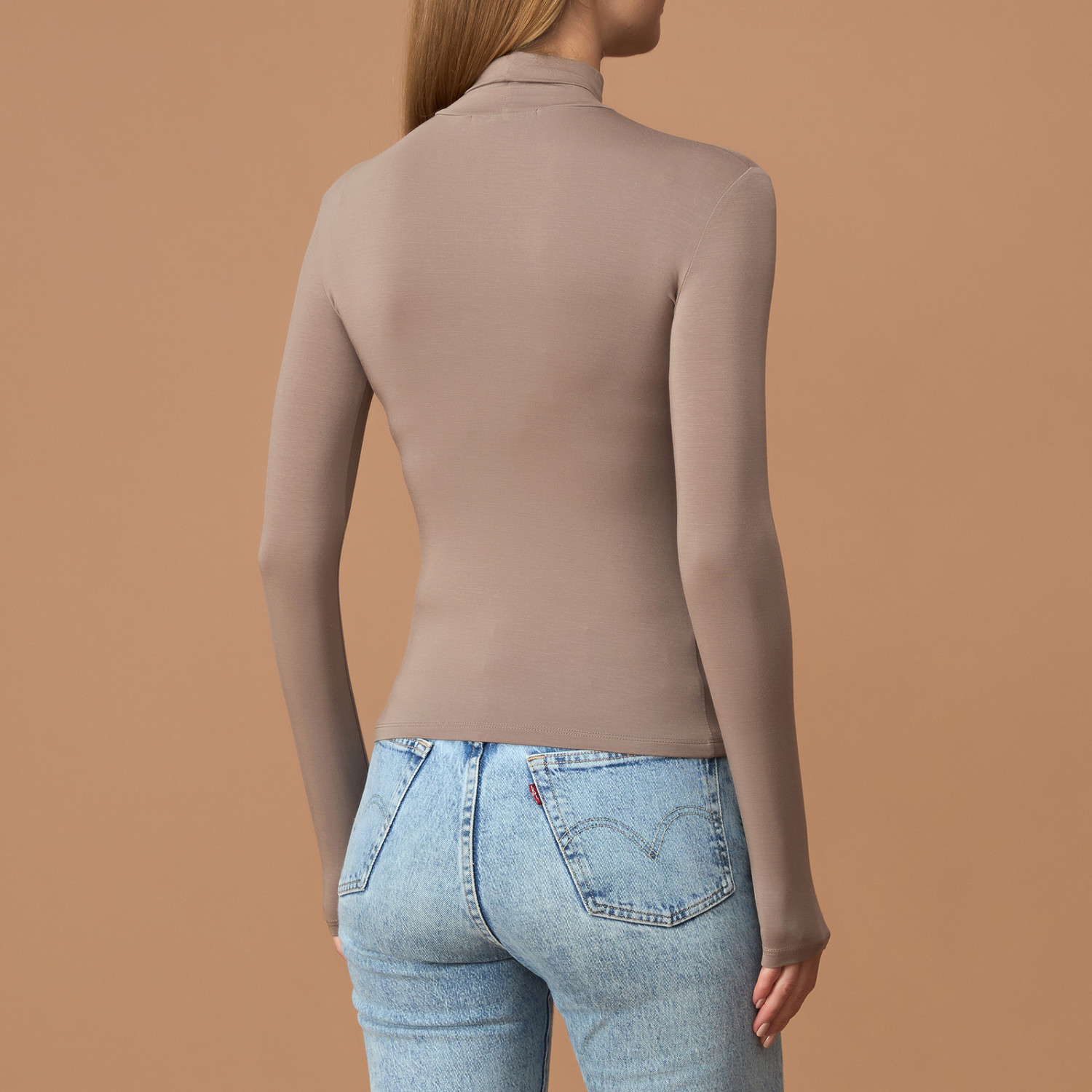 Водолазка Everyday, кофе - фото № 4