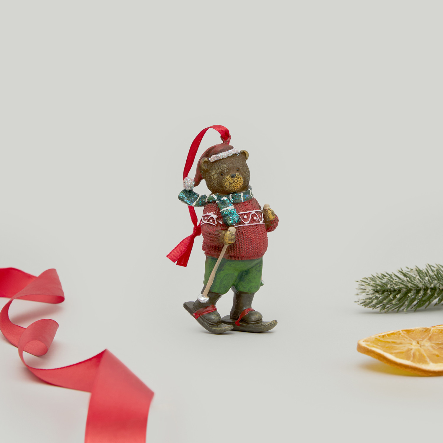Елочная игрушка Teddy Skier