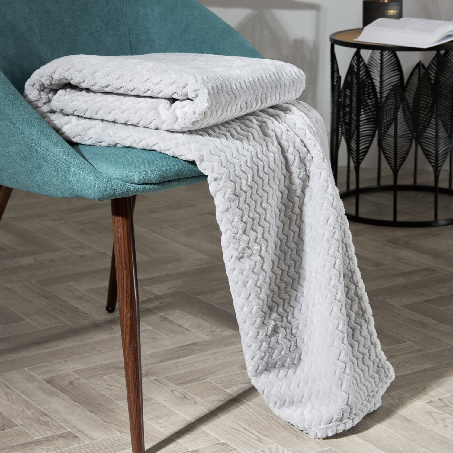 Плед Wiggly, серый - фото № 2