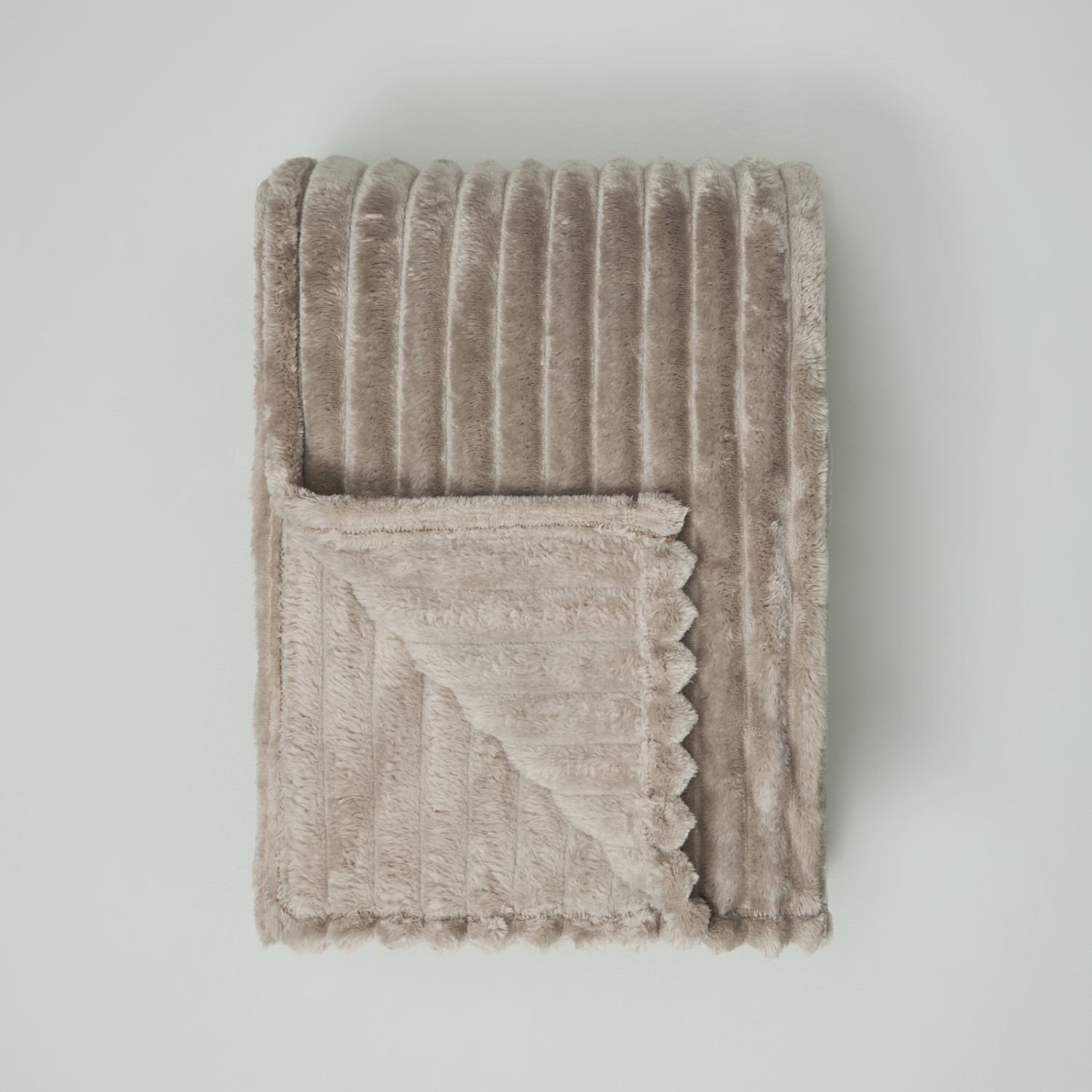 Плед Мягкая полоска/Soft strip, темно-серый - фото № 2