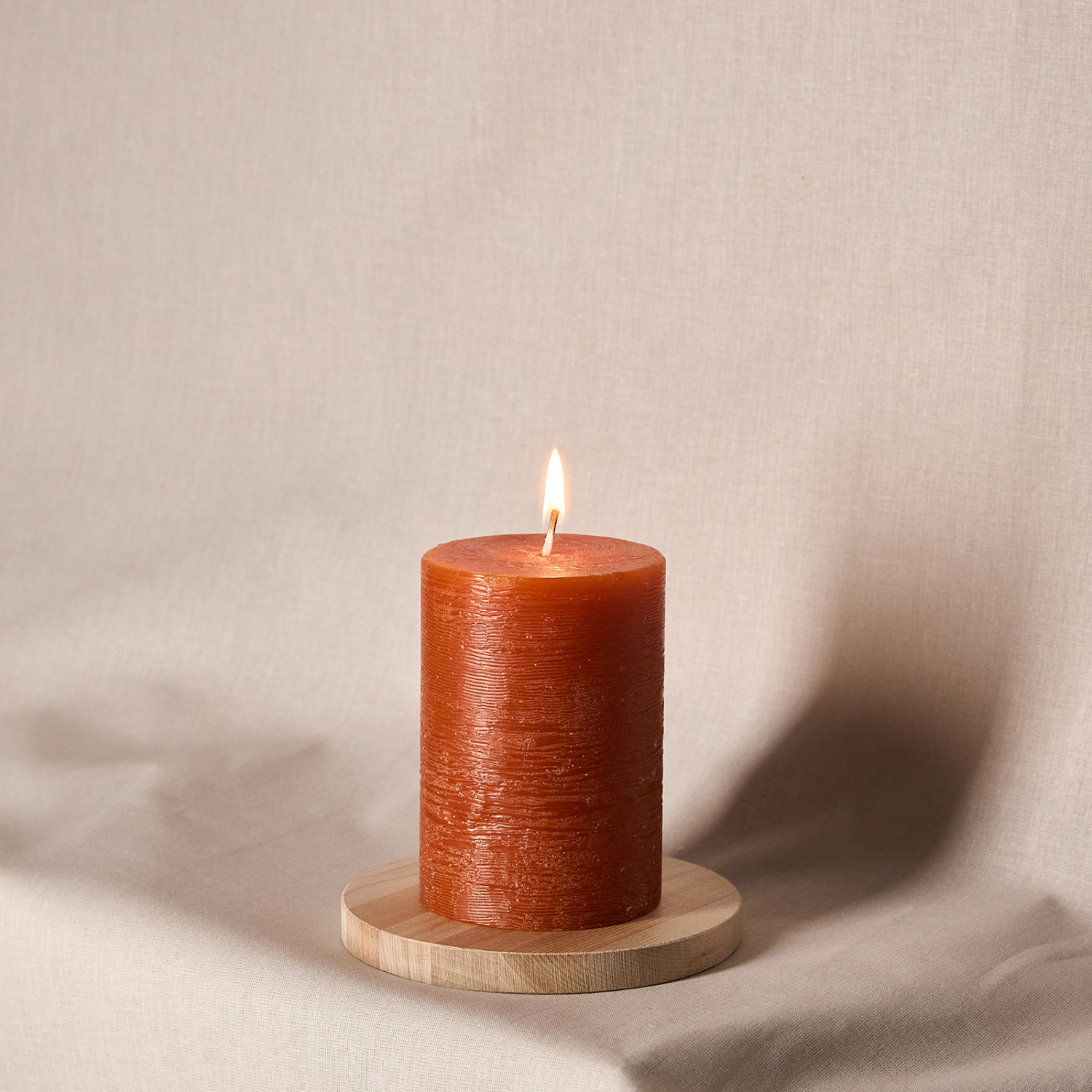 Свеча Fiamma классическая, терракота - фото № 5