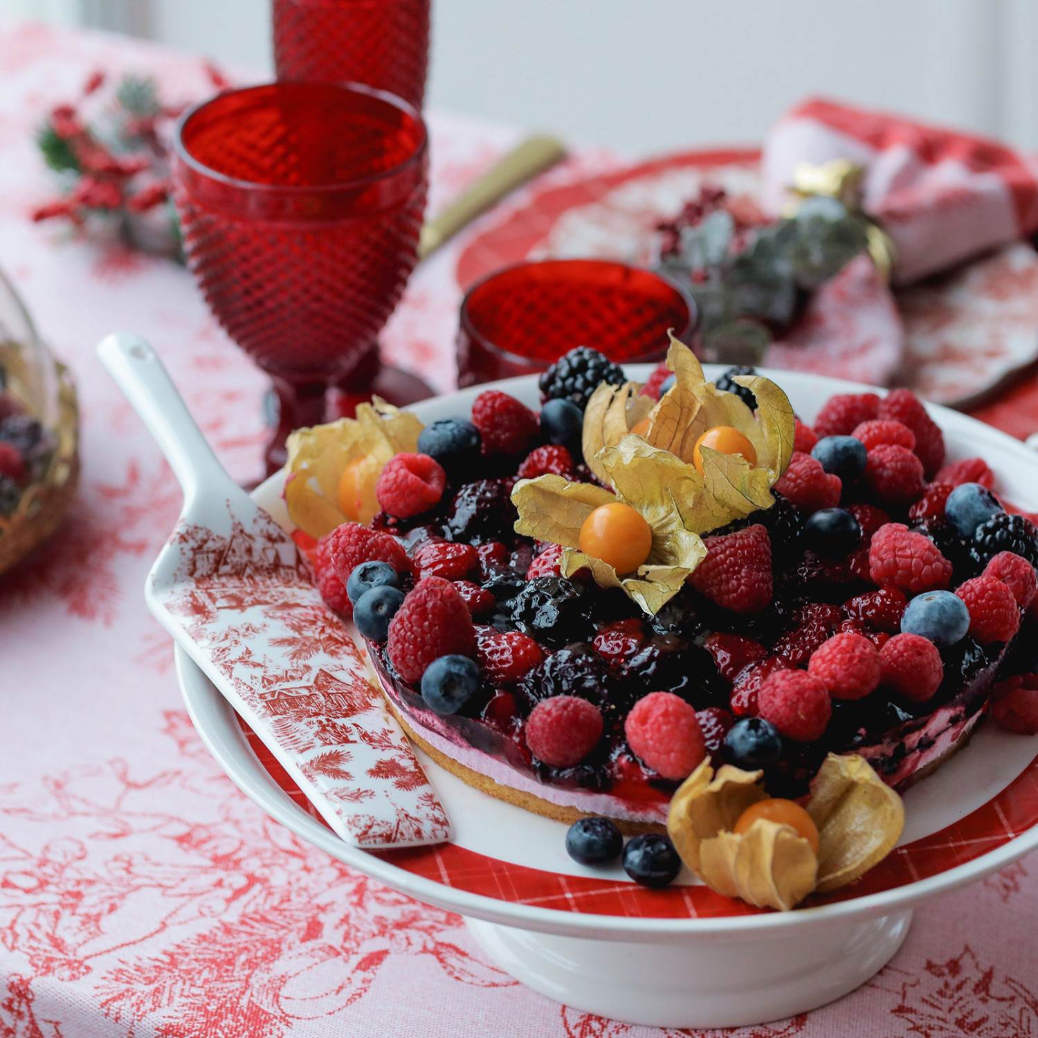 Тортница Toile de Jouy - фото № 3