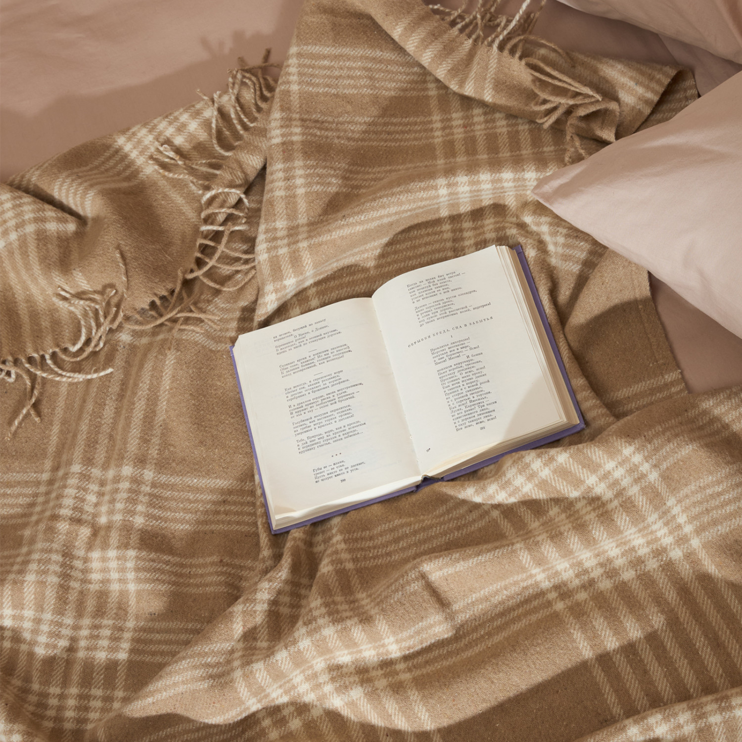 Плед Lana caliente, бежевый - фото № 4