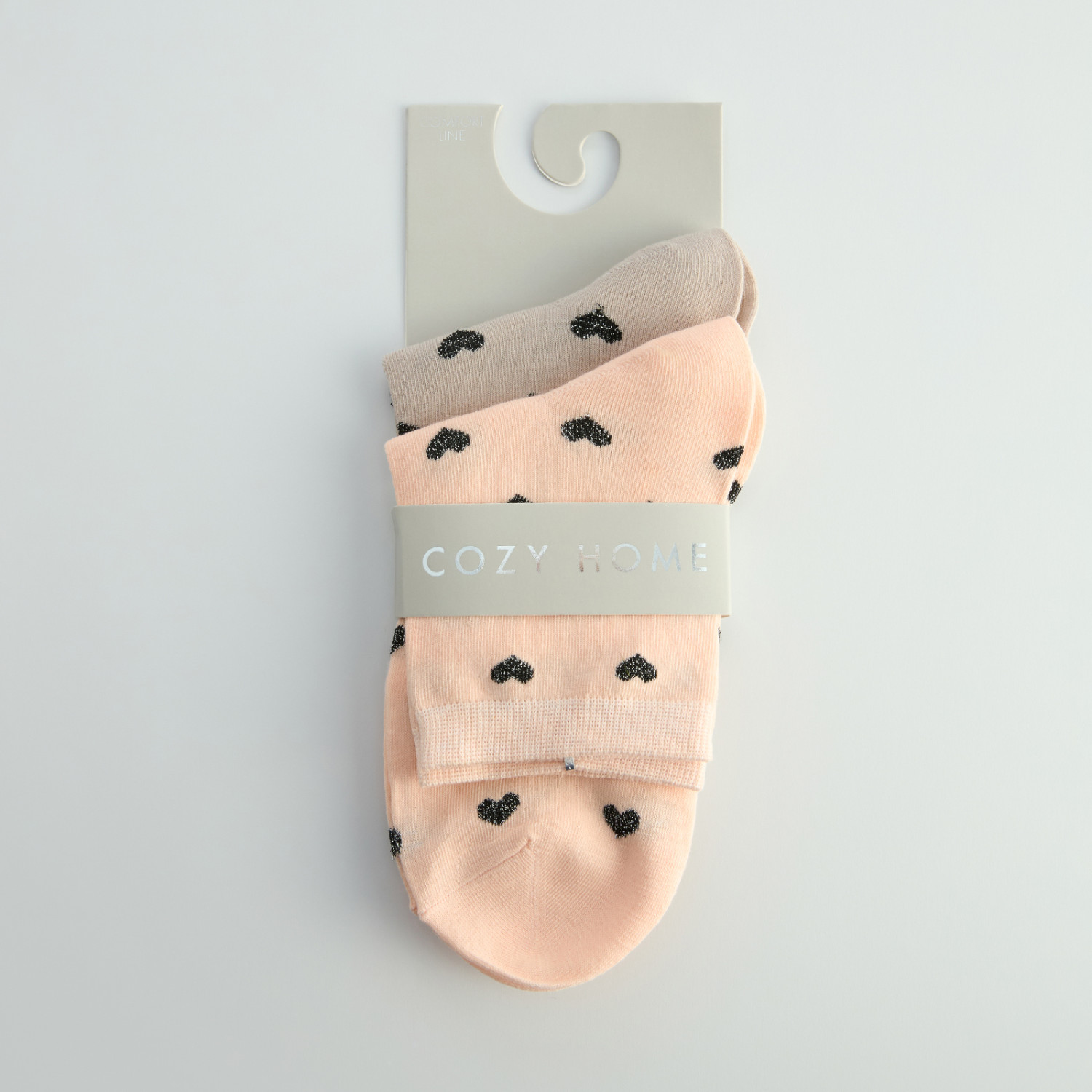 Носки Бежевый ажур, 2 пары