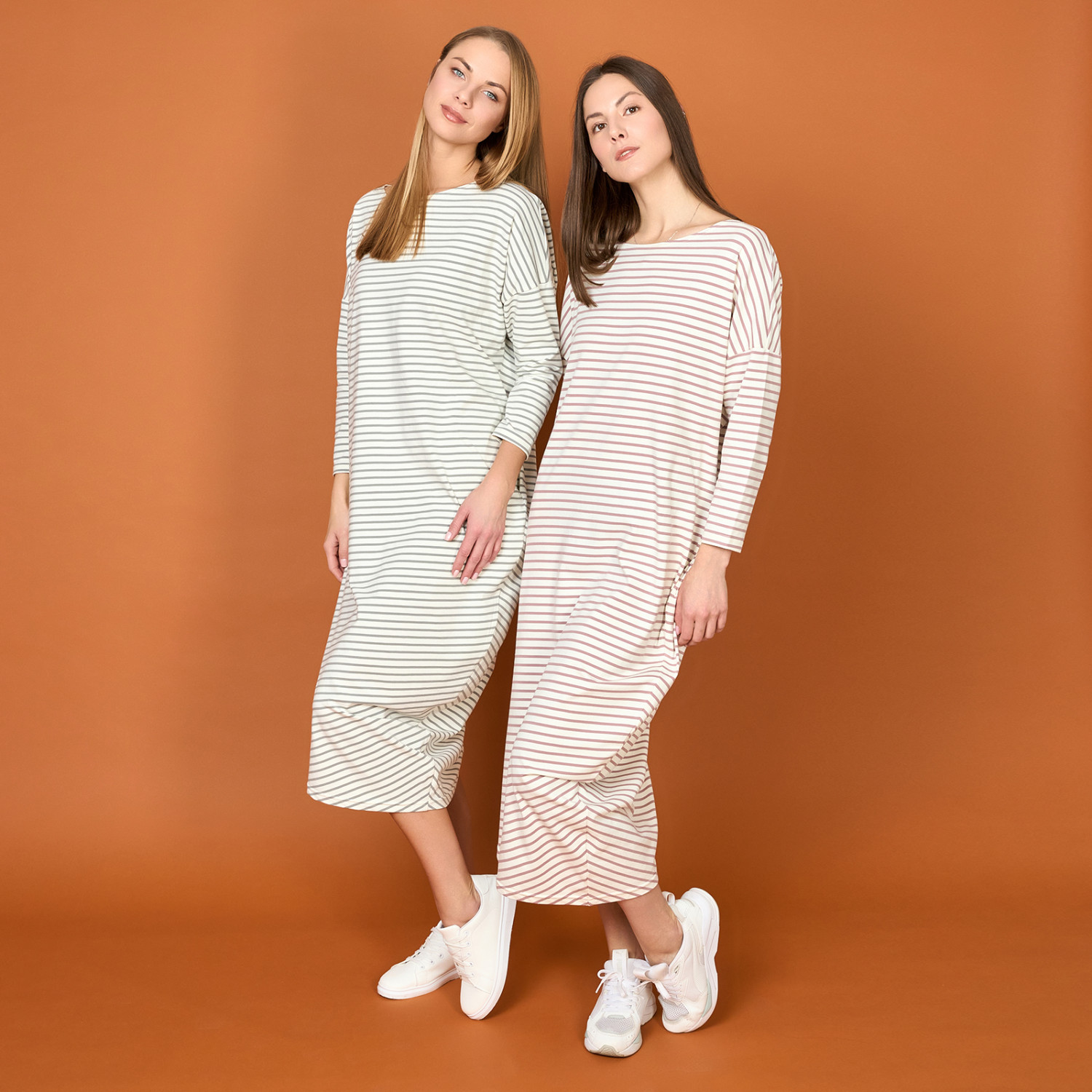 Платье Massimo, розовая полоска - фото № 14