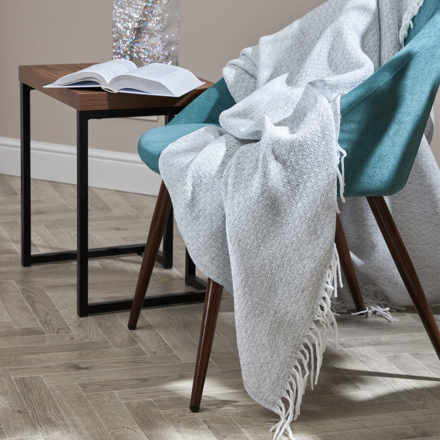 Плед Norina, серый - фото № 2