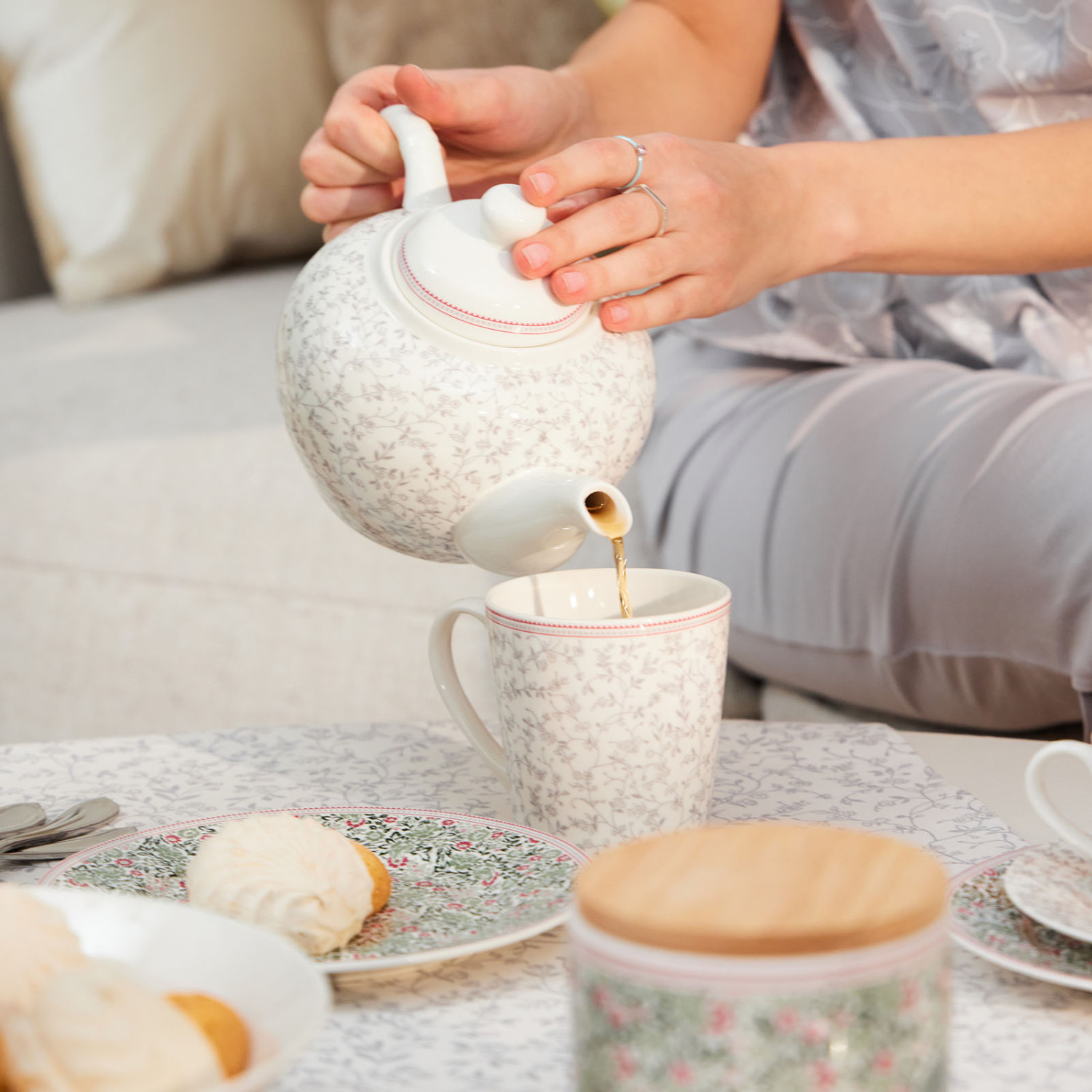 Скатерть-дорожка Floral lace - фото № 10