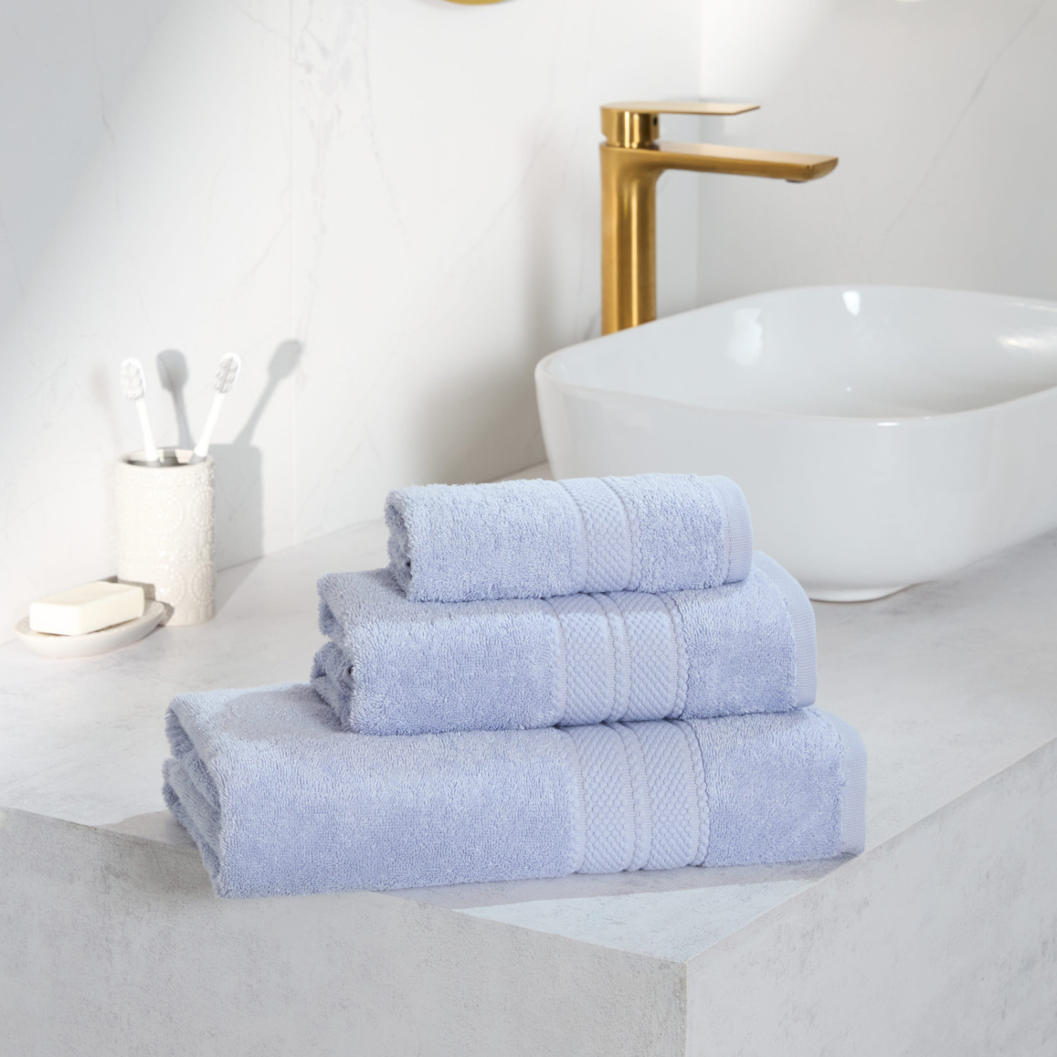 Полотенце Очарование/Incanto, голубое - фото № 8