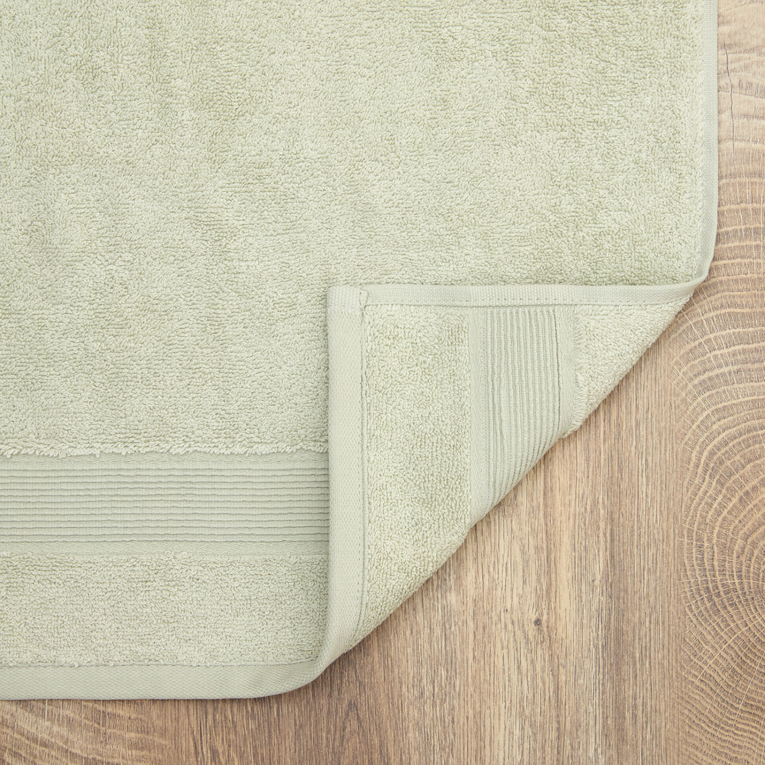 Полотенце махровое Nell, серо-зеленое - фото № 3