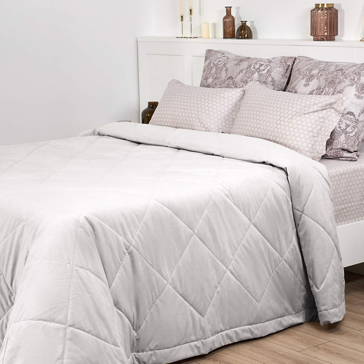 Покрывало Vellut, серебро