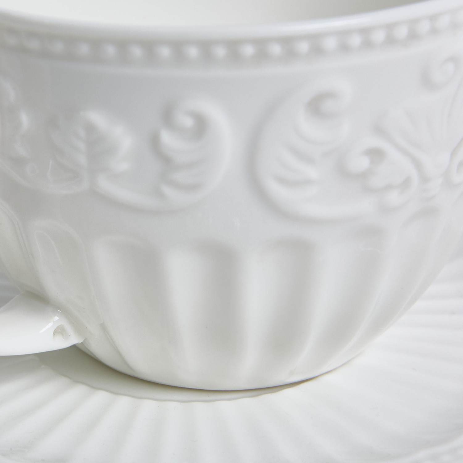 Чайная пара Emboss White - фото № 8
