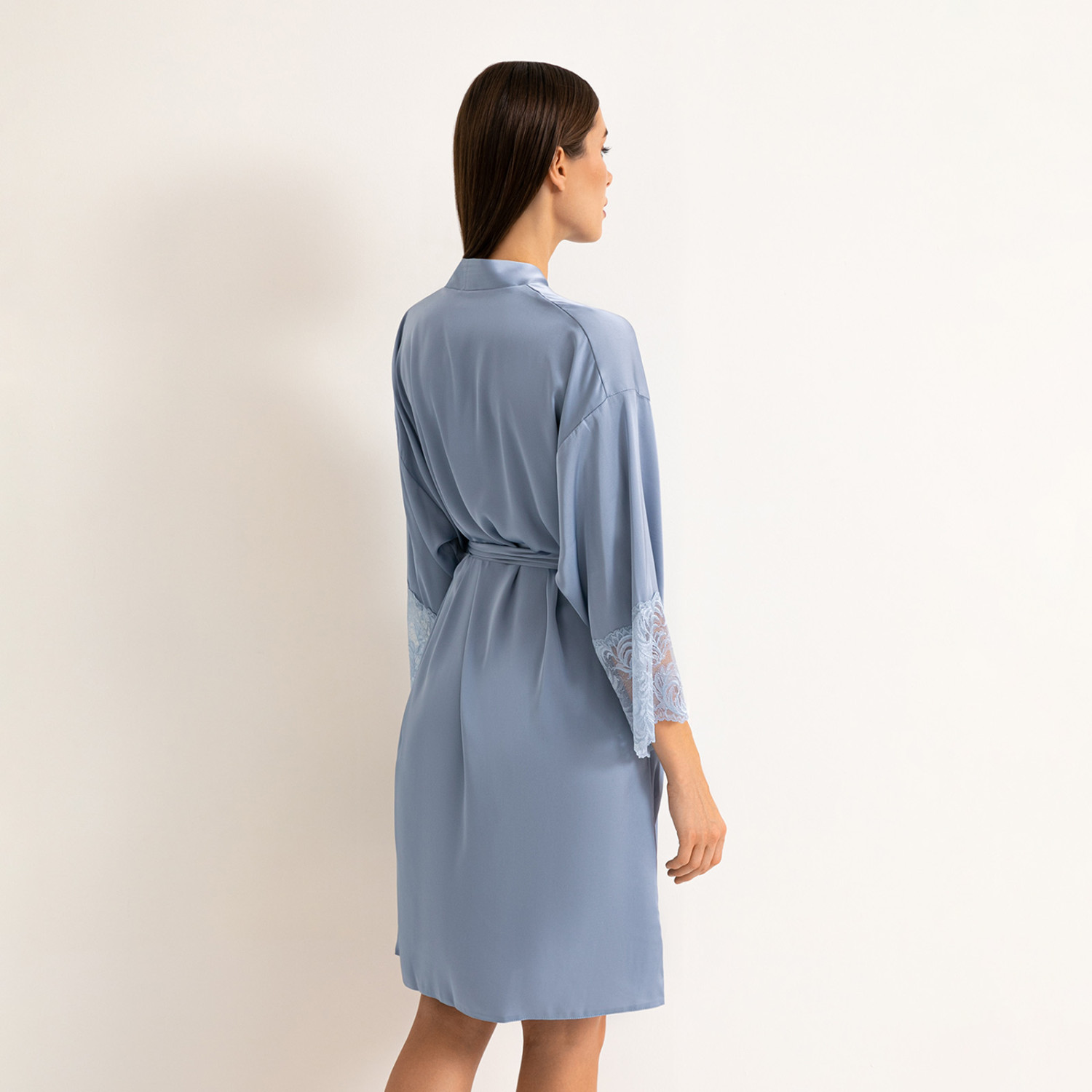 Халат Alisma, голубой - фото № 5