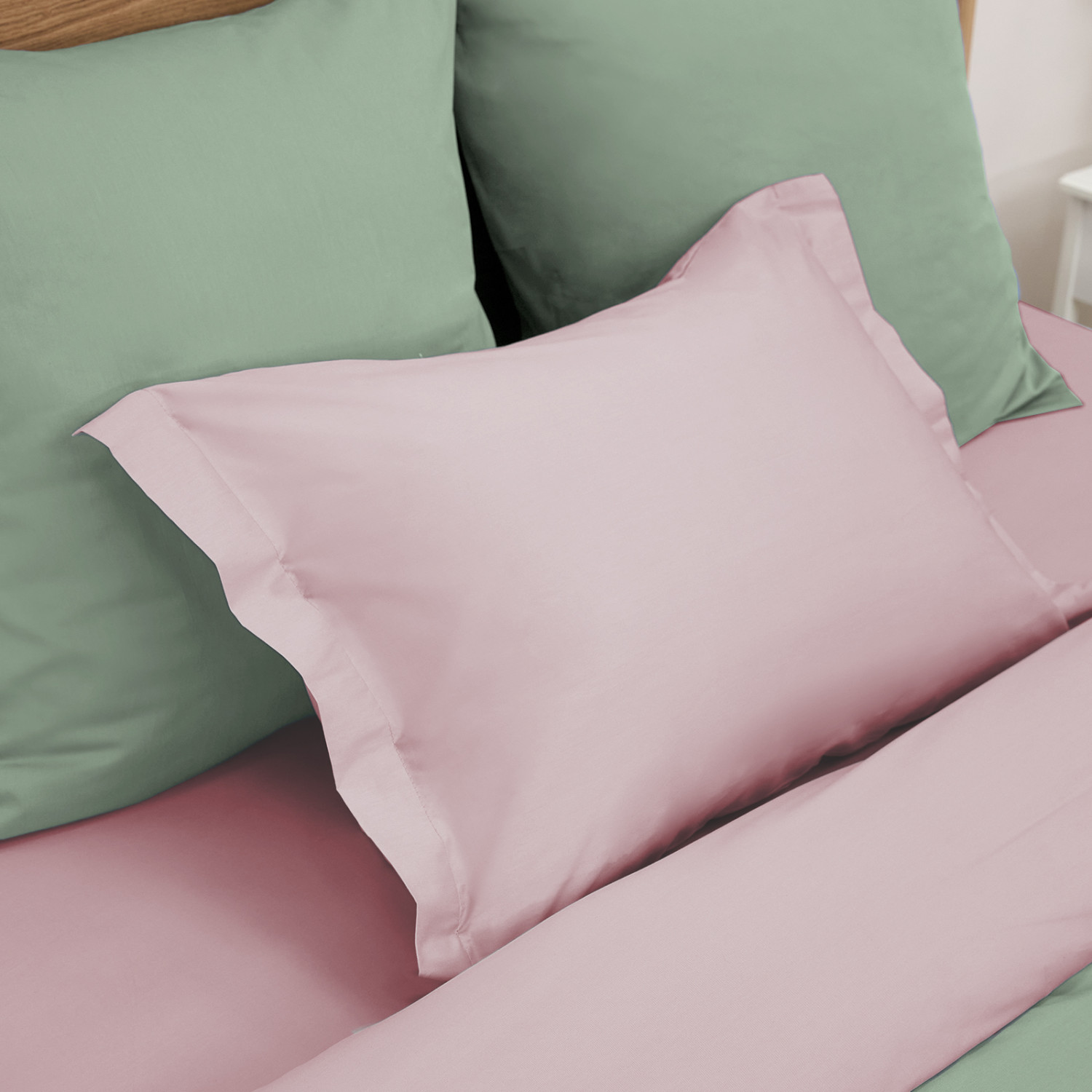 Постельное белье Cameo green & Peachskin - фото № 12