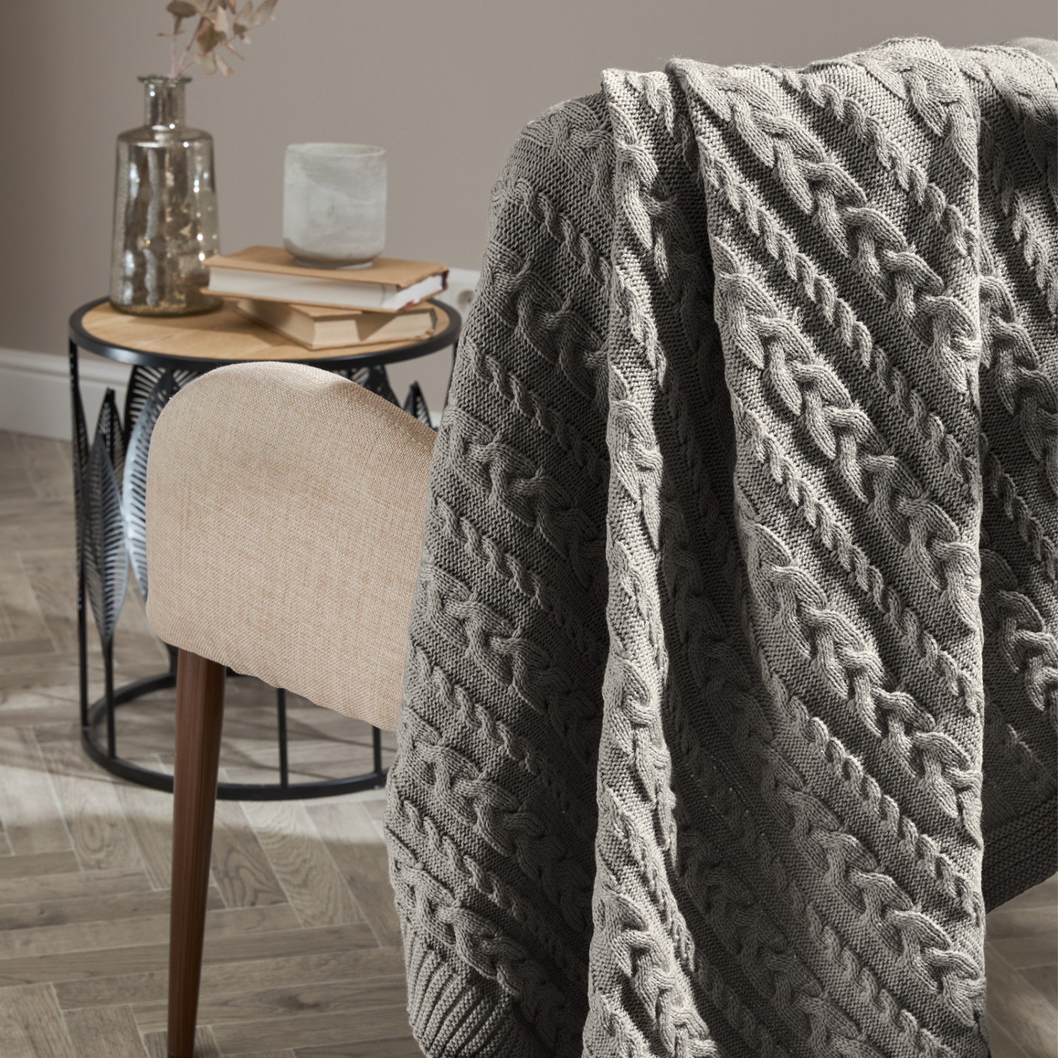 Плед Novallas, серый - фото № 2