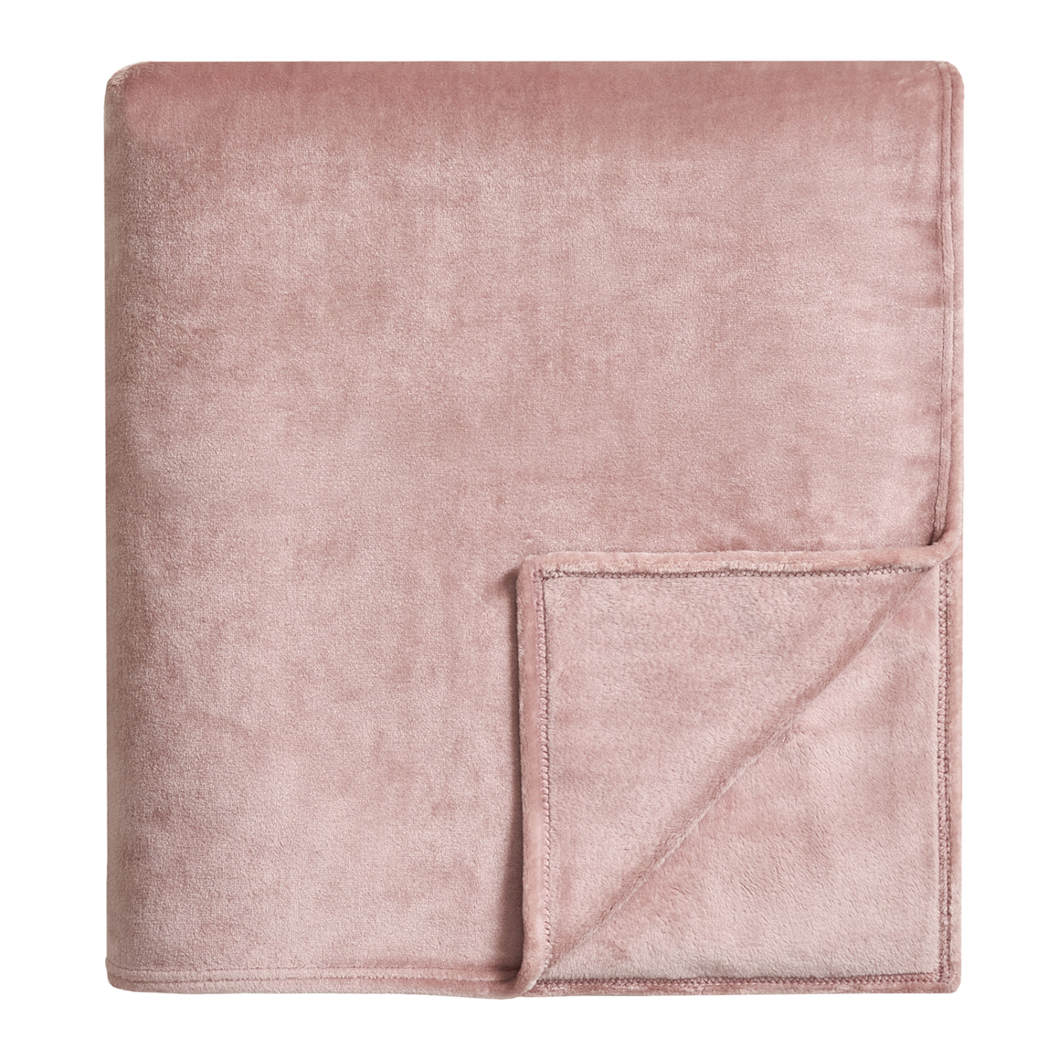 Плед Supersoft, пыльная роза - фото № 8