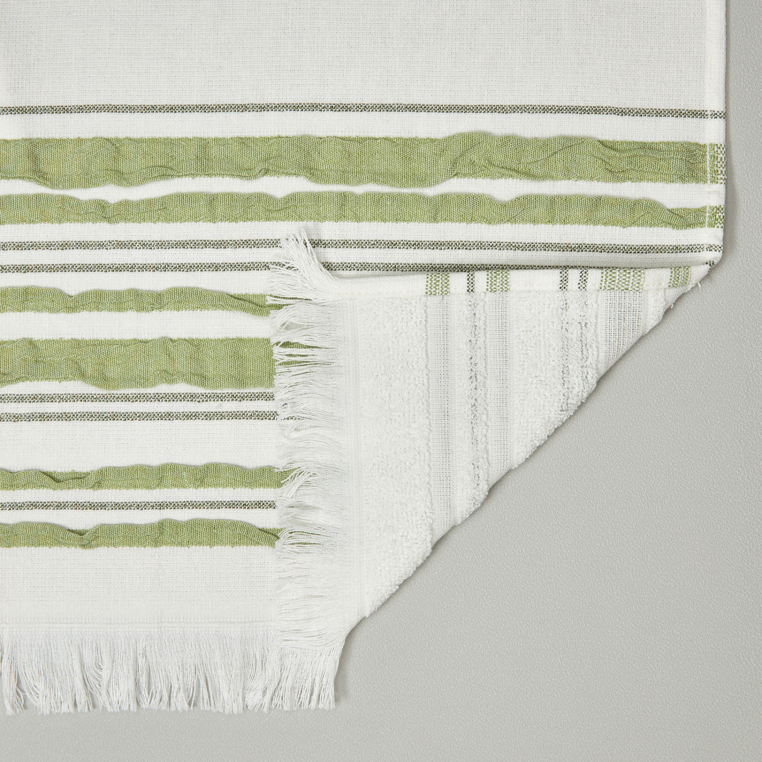 Комплект махровых полотенец Илария/Ilaria, зеленый - фото № 5