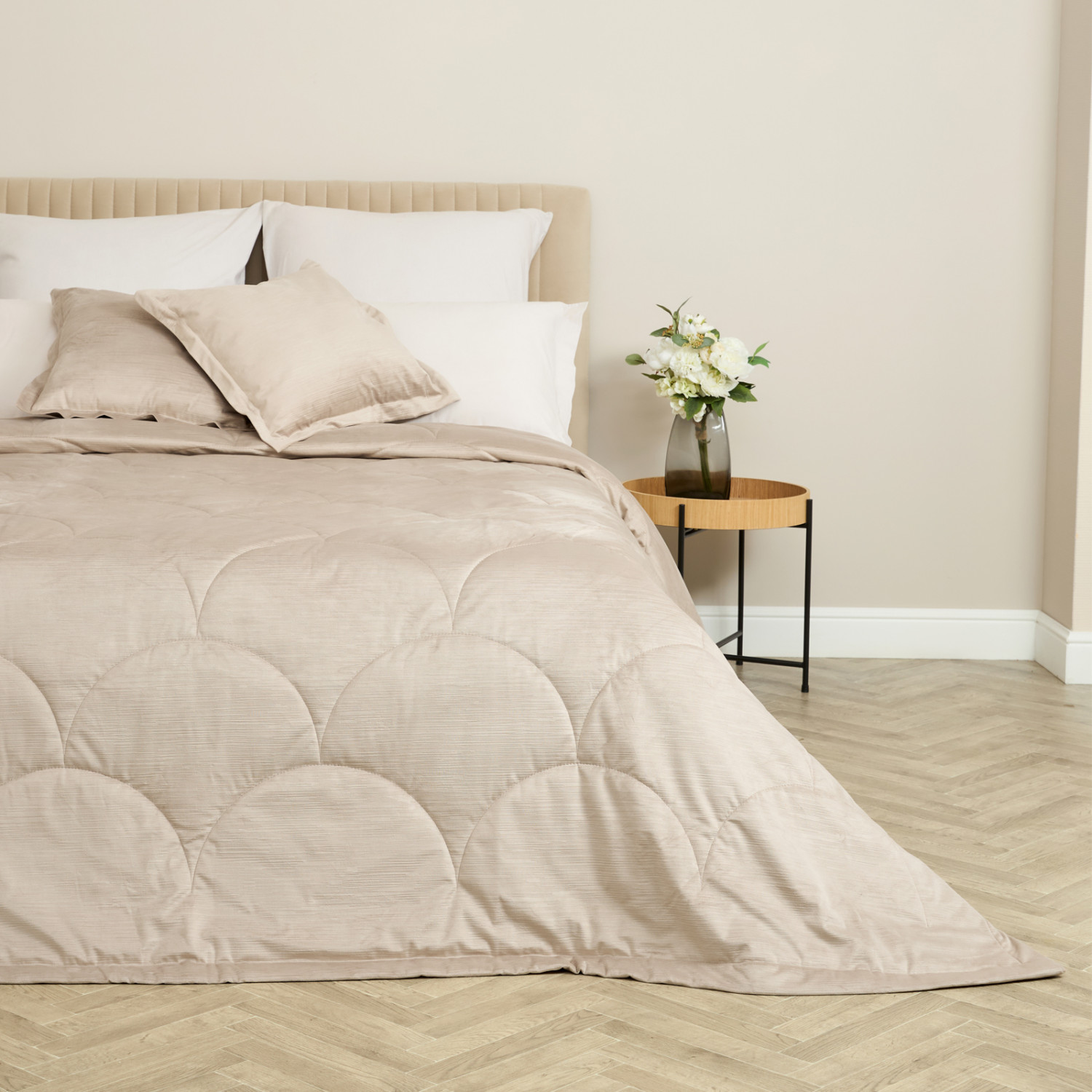 Покрывало Adelfa, бежевое - фото № 4