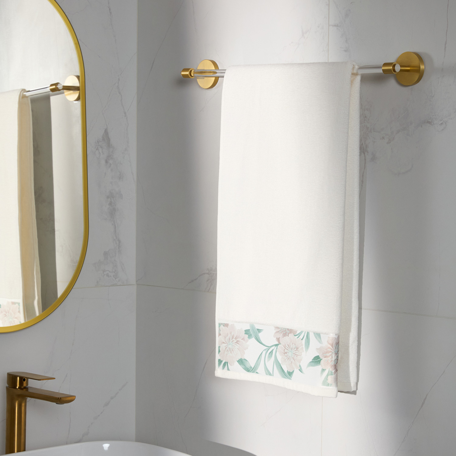 Полотенце махровое Розовый квадрат/Casella rosa