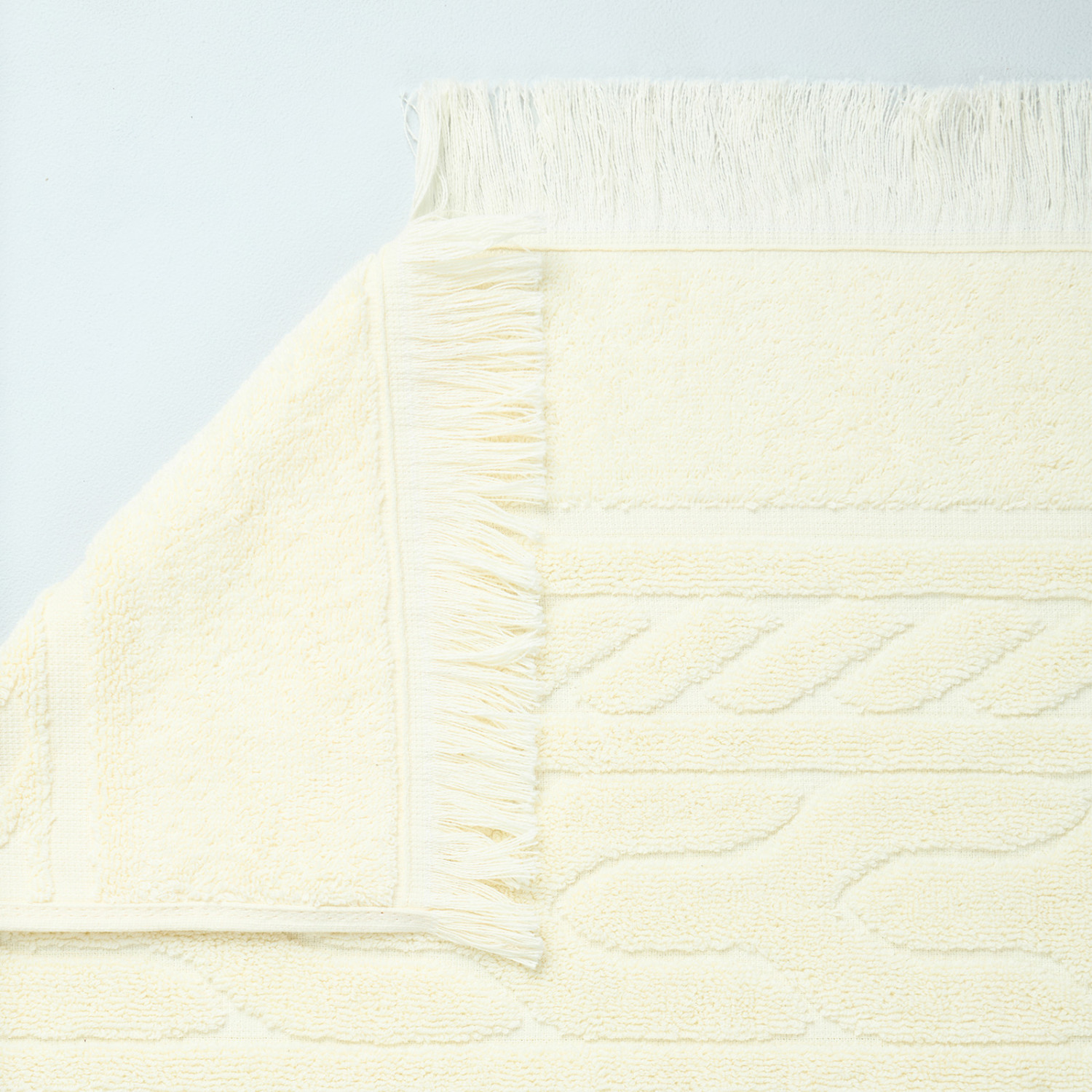 Полотенце махровое Saveria, ваниль - фото № 2