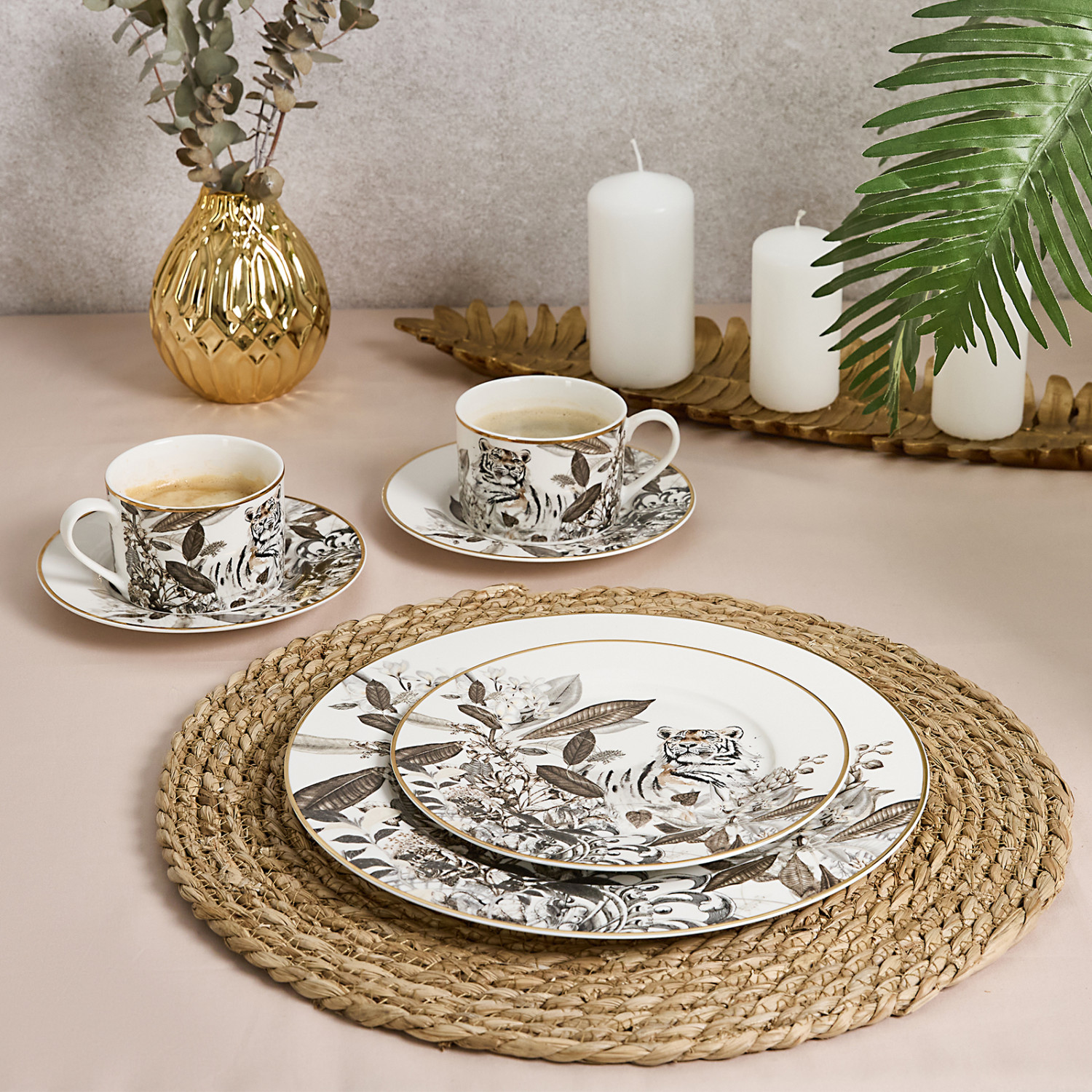 Набор чайных пар 4 предмета Gold Tiger - фото № 6