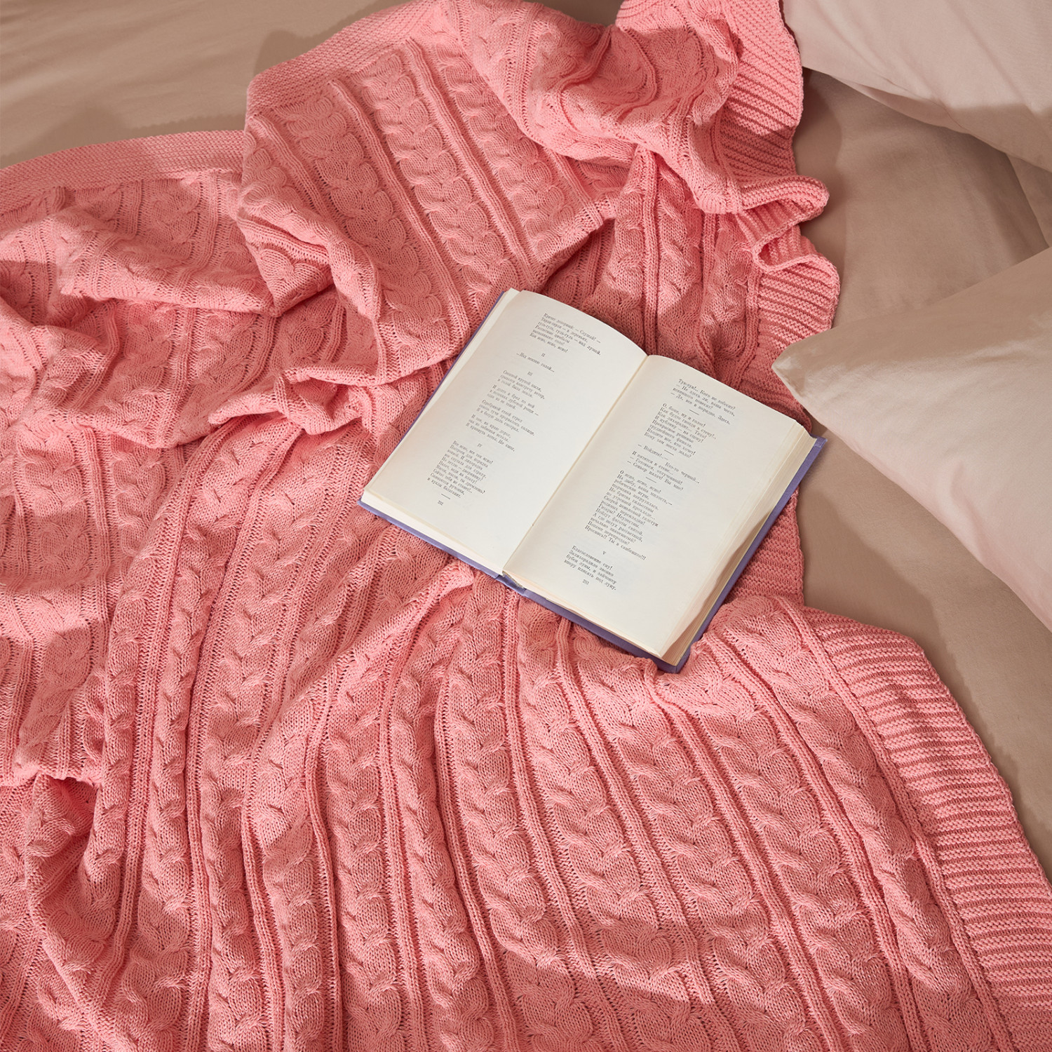 Плед Ituero, розовый - фото № 4