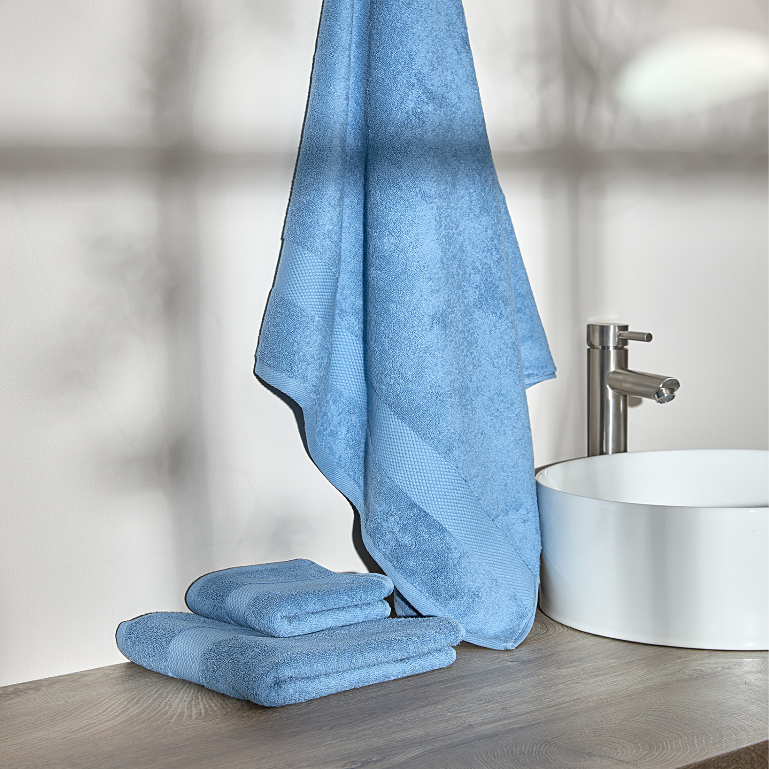 Полотенце махровое Gusto, голубое - фото № 2