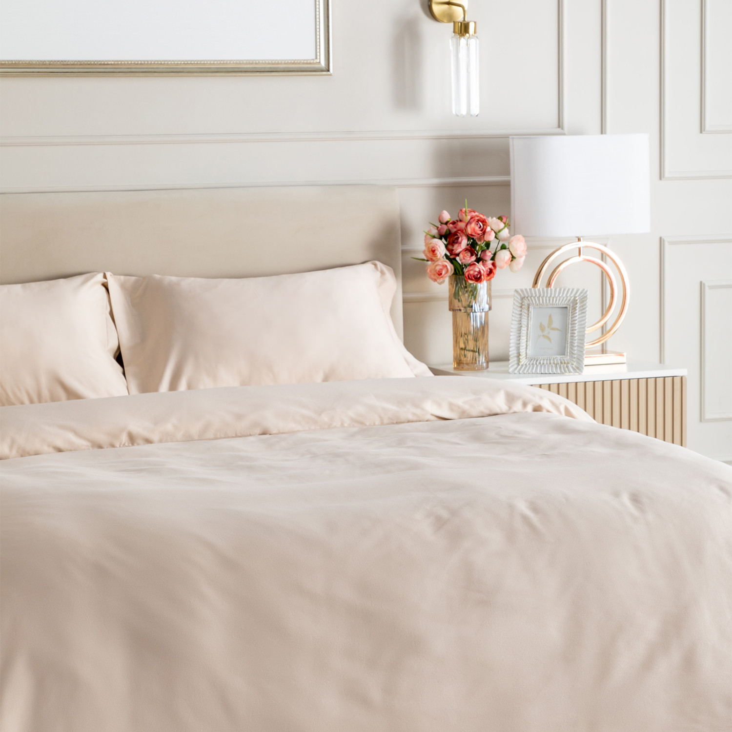 Постельное белье Кристальный беж/Crystal beige light - фото № 3