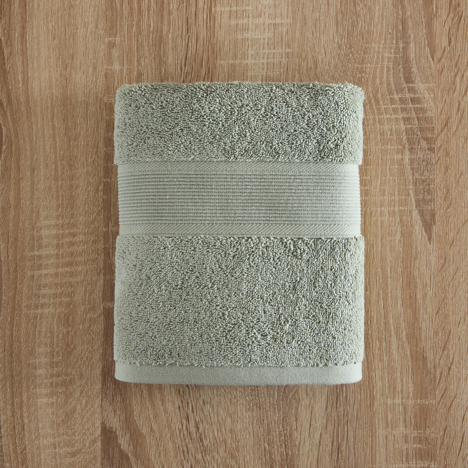 Полотенце махровое Классический/Classico, зеленое - фото № 5