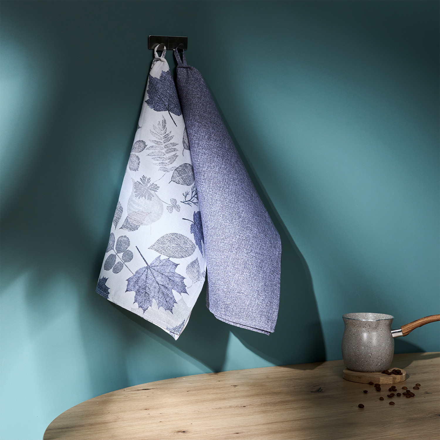 Комплект полотенец Fogliame, синий