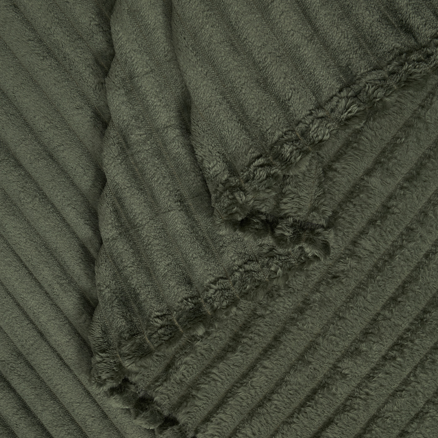 Плед Мягкая полоска/Soft strip, зеленый - фото № 7