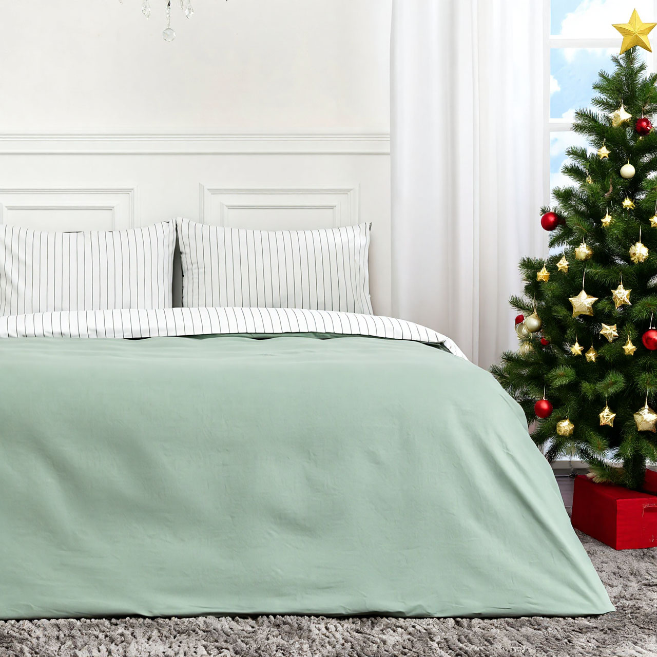 Постельное белье Jade stripe - фото № 3