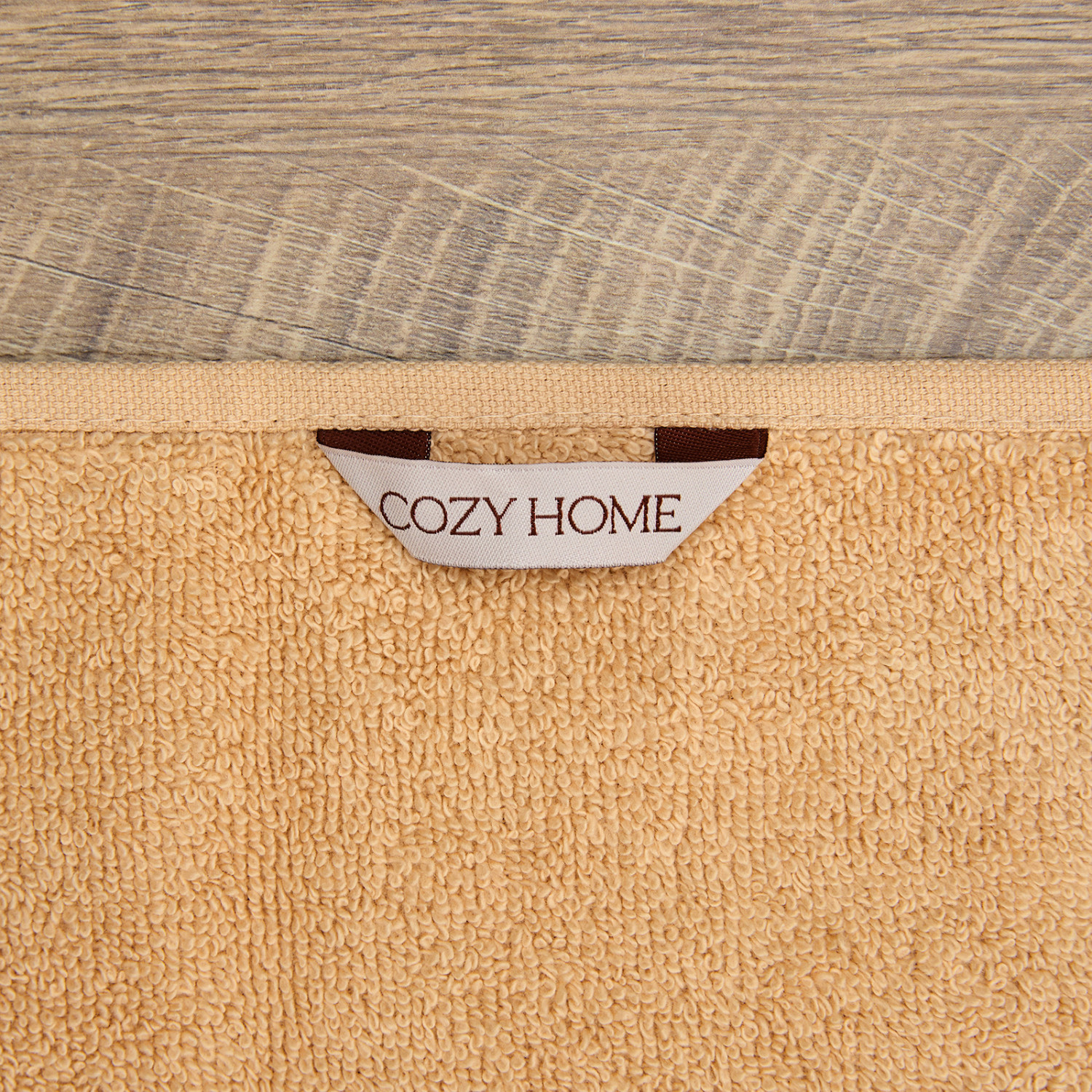 Полотенце махровое Nell, карамель - фото № 4