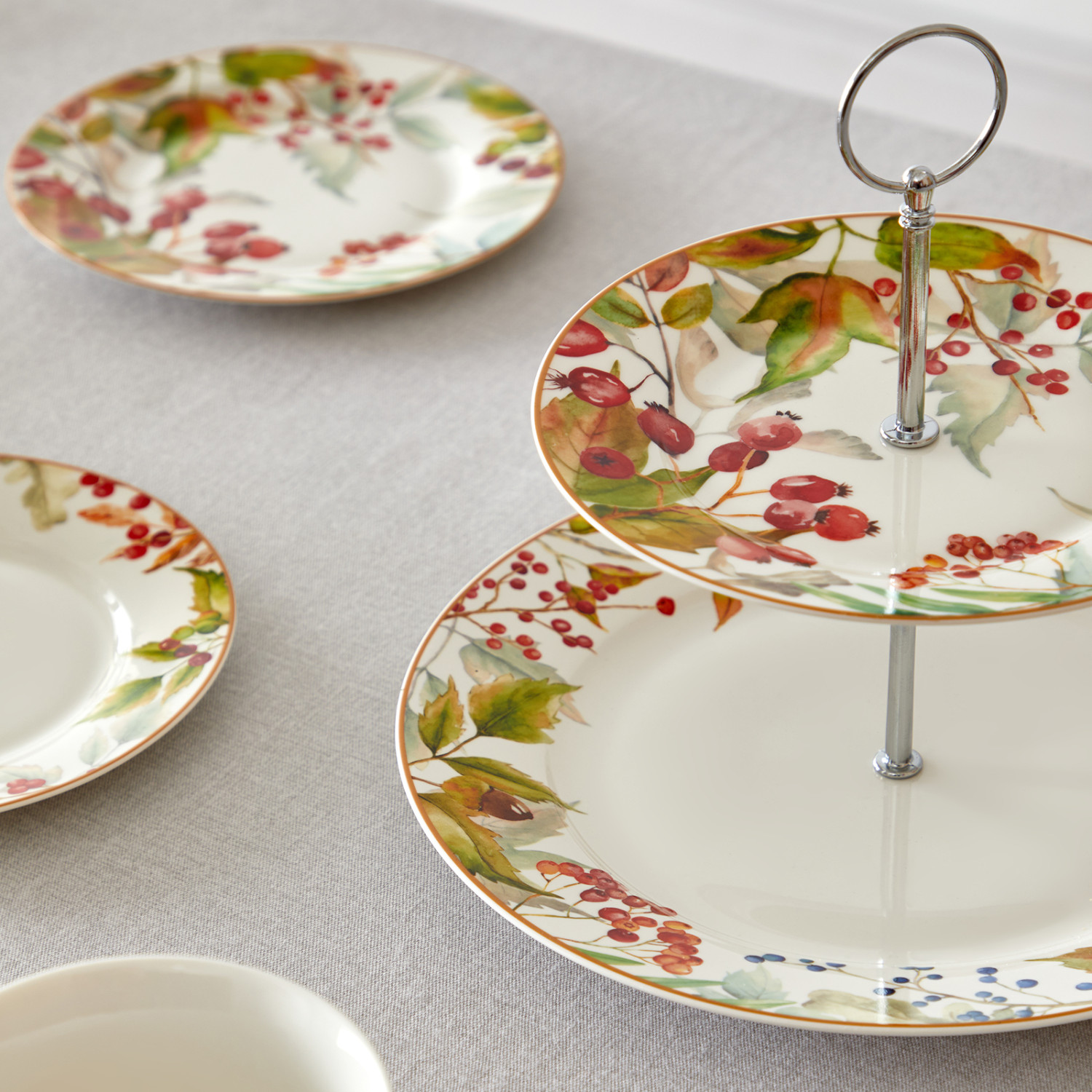 Тарелка Шиповник/Rose hip II - фото № 7