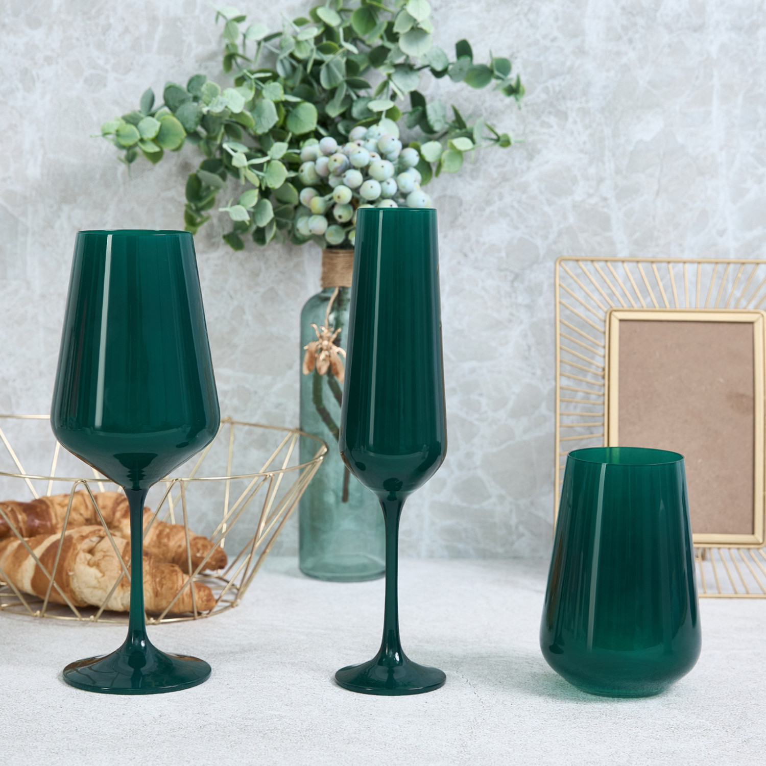 Бокал для вина Kasandra Green - фото № 4