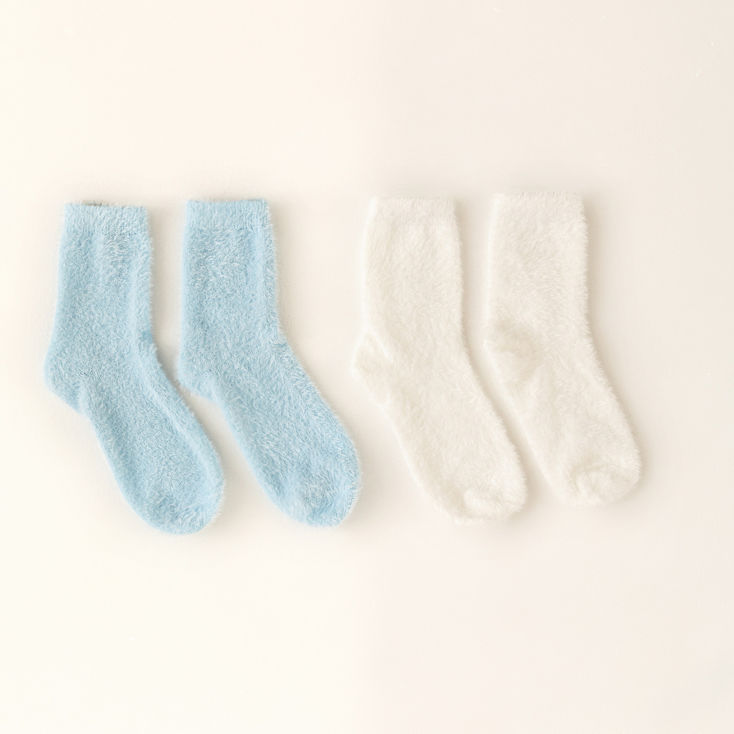 Носки Лагуна, белые/голубые - фото № 2