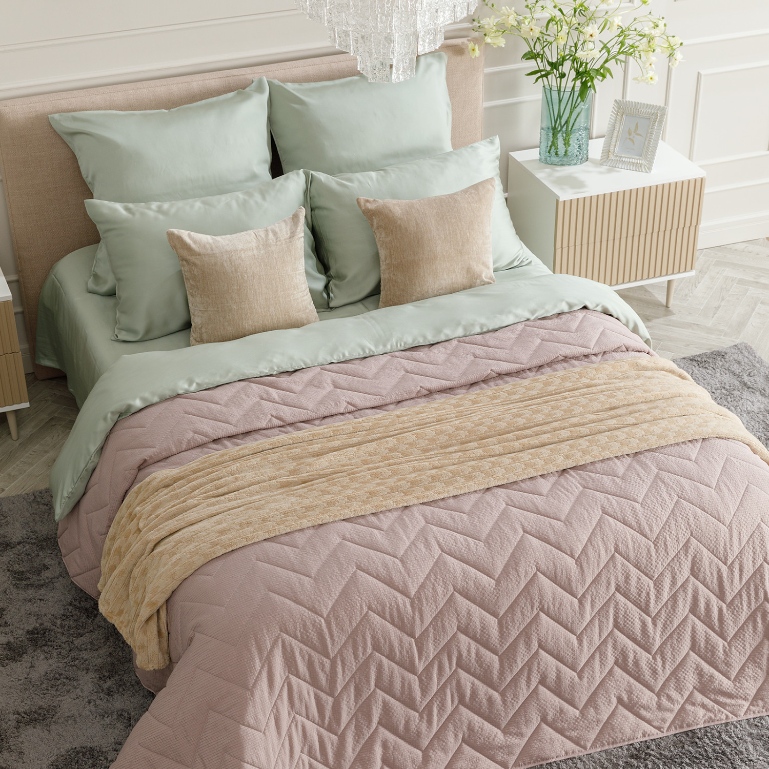 Покрывало Onde, какао - фото № 6