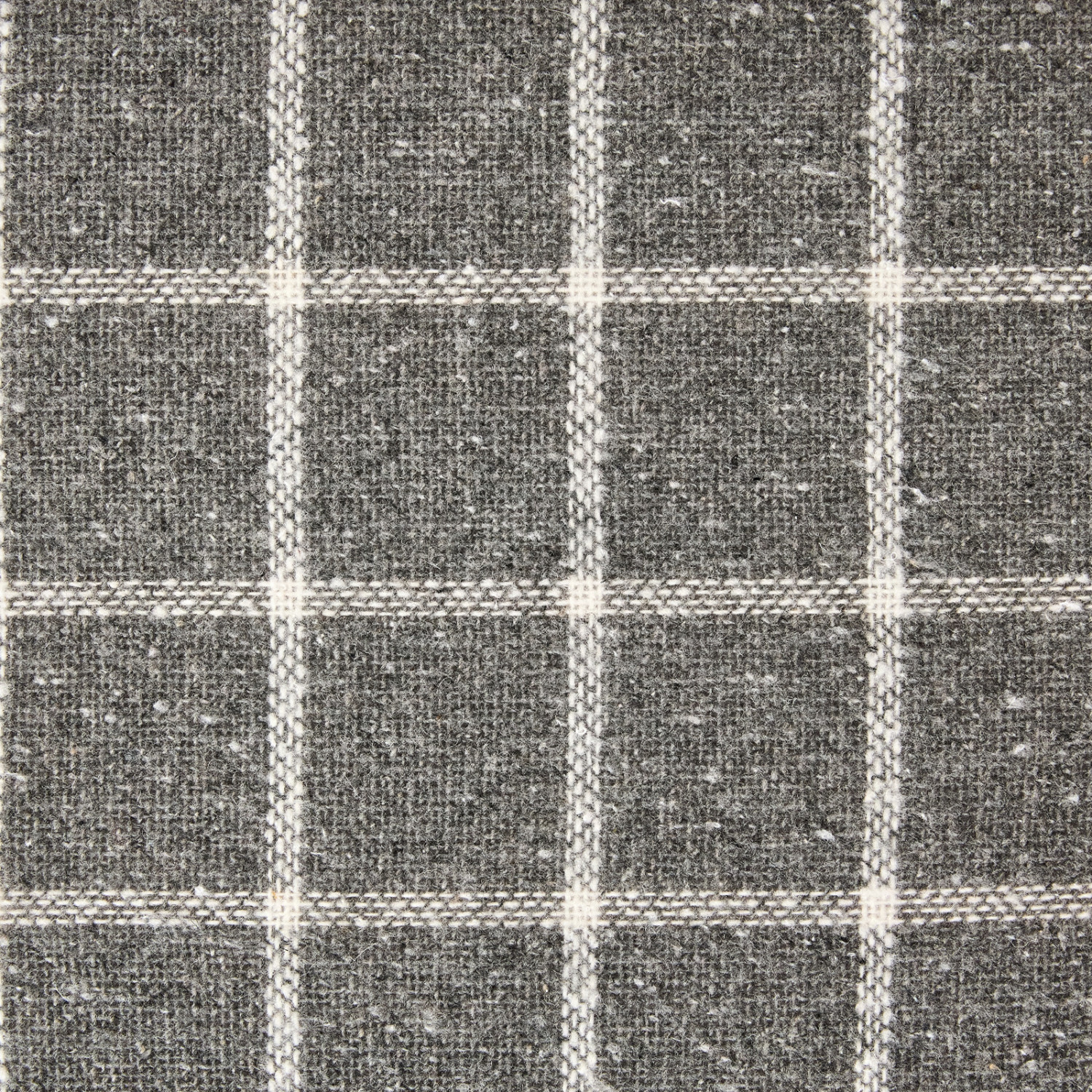 Плед Quadrato grande, серый - фото № 4