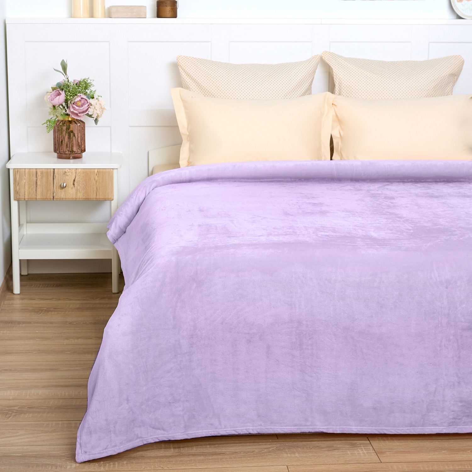 Плед Supersoft, сиреневый - фото № 2