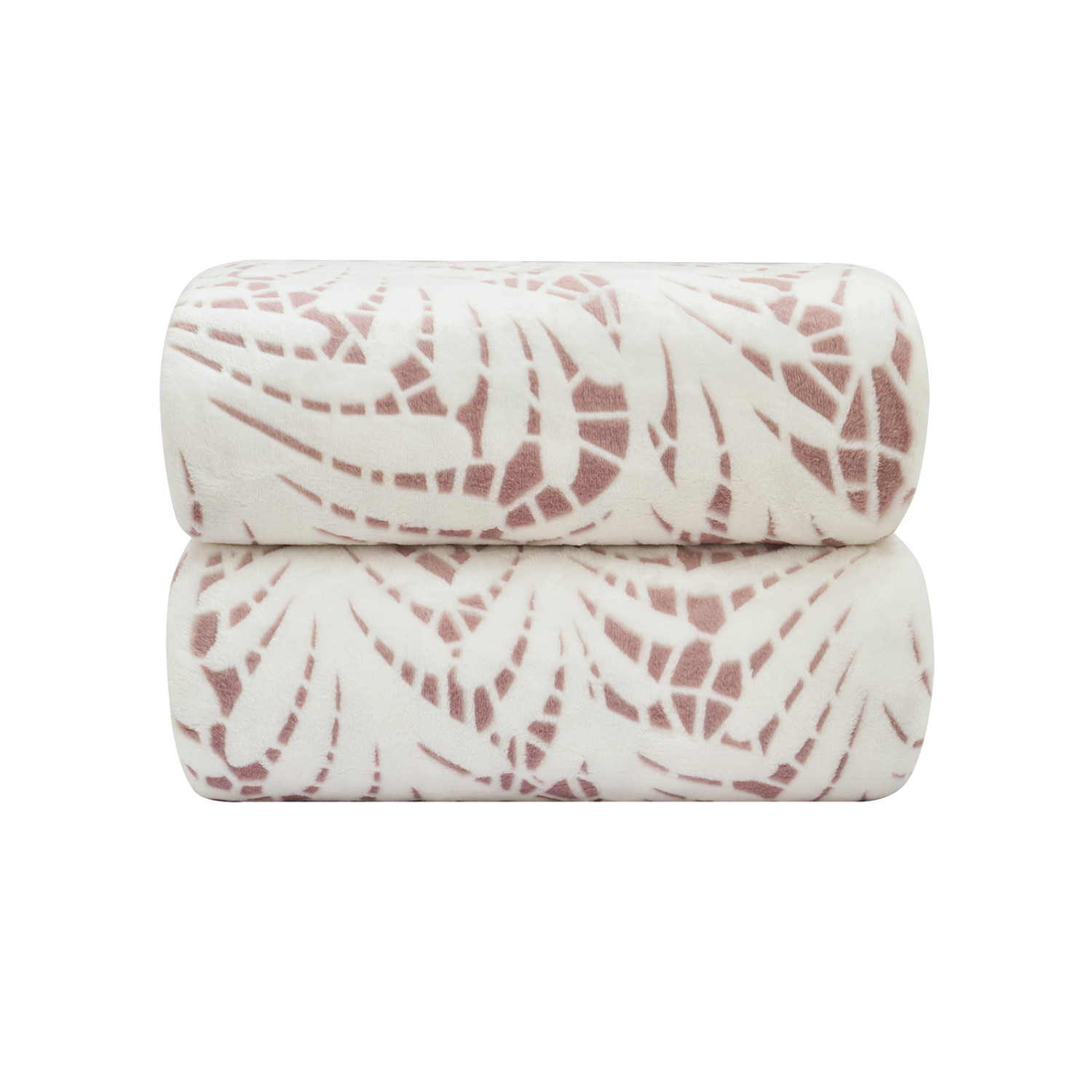 Плед Foliate, розовый - фото № 8