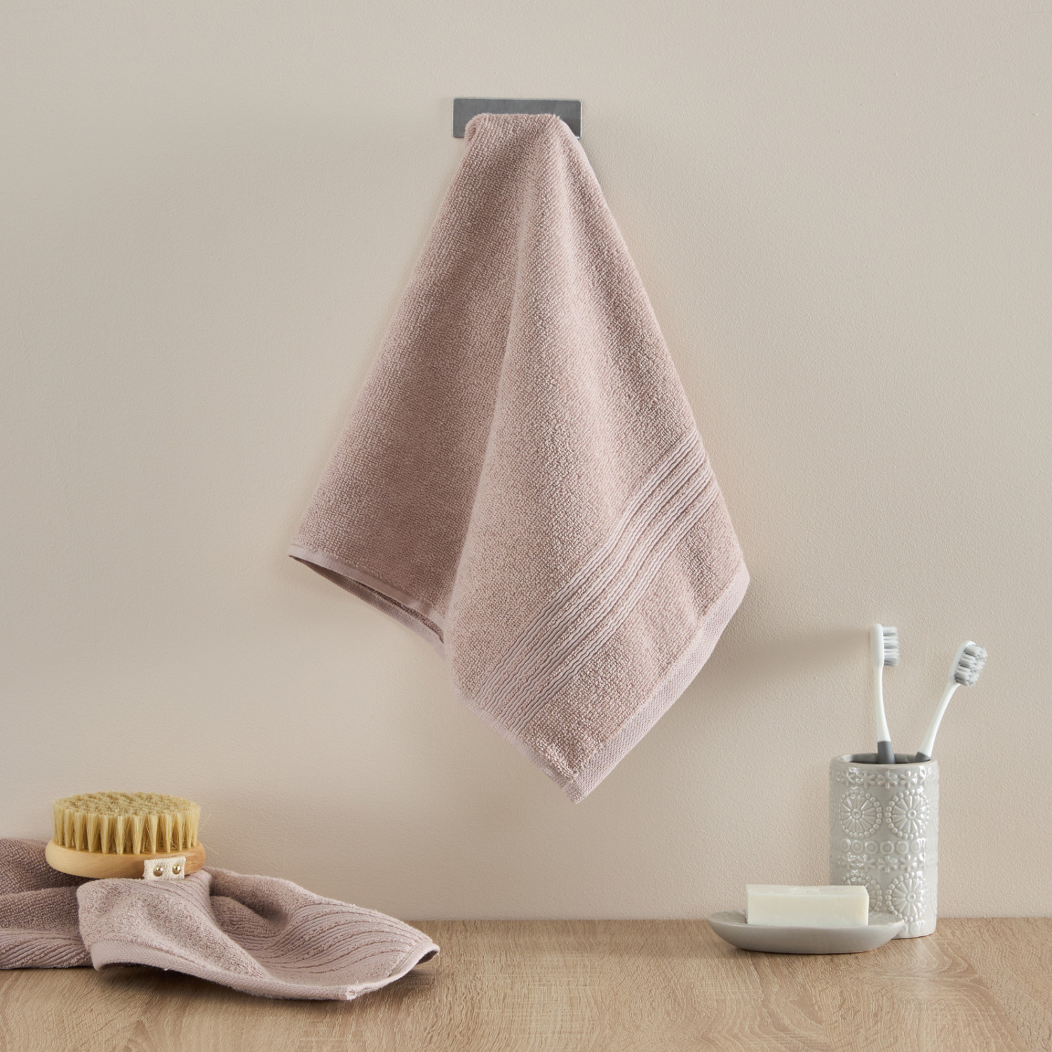 Полотенце махровое Fiorenza, каштан - фото № 2