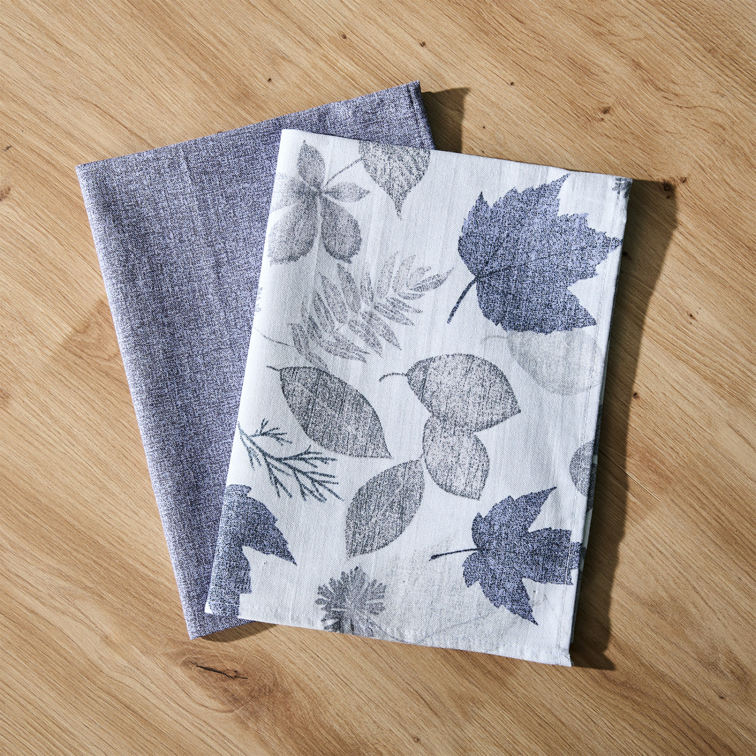 Комплект полотенец Fogliame, синий - фото № 4