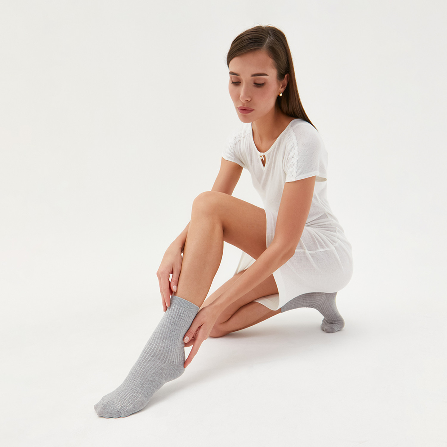 Носки Джаз, черные/серые - фото № 10