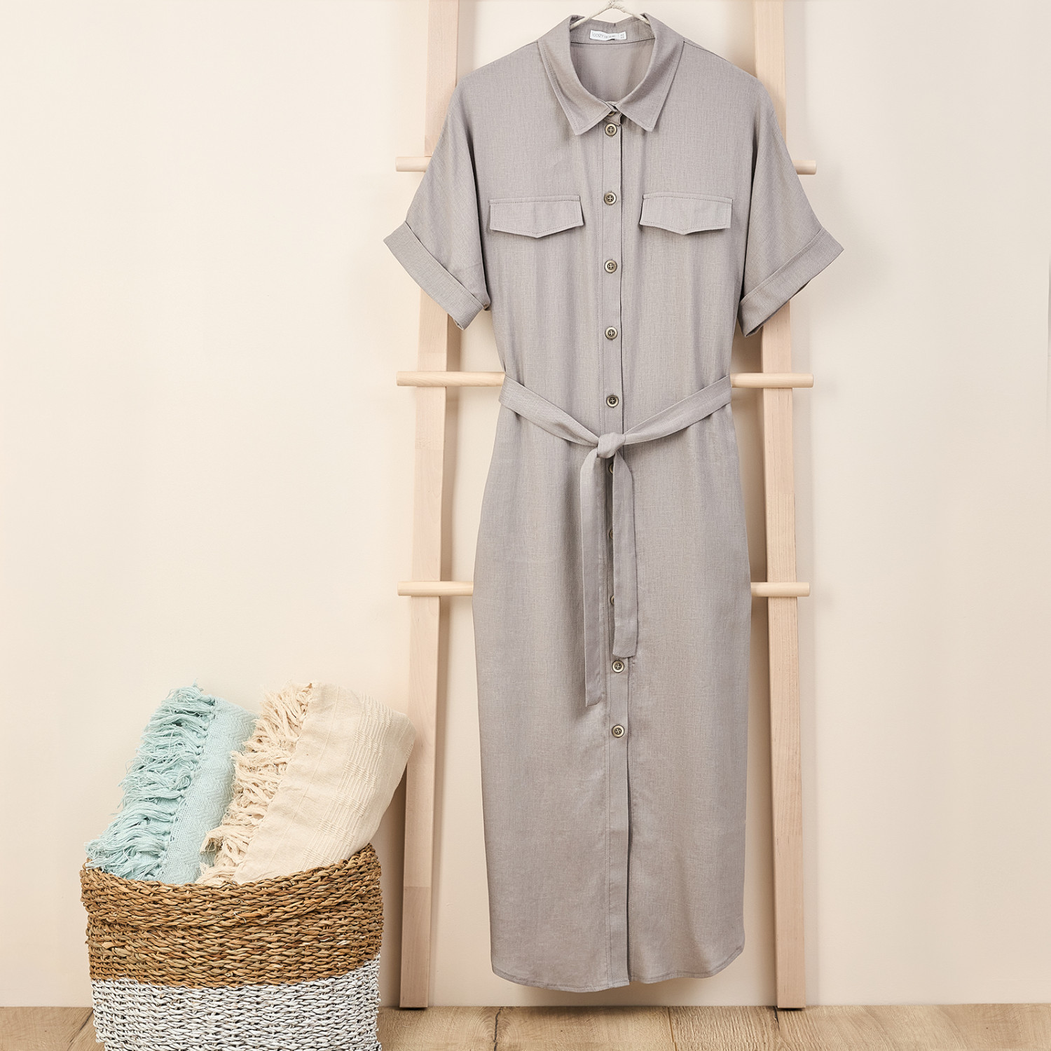 Платье Lino, серое - фото № 7